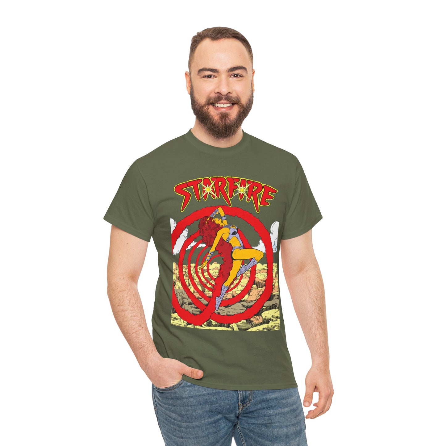 Starfire T-Shirt - George Perez Art - New Teen Titans Member - DC Comics - Koriand'r, Princess from Tamaran