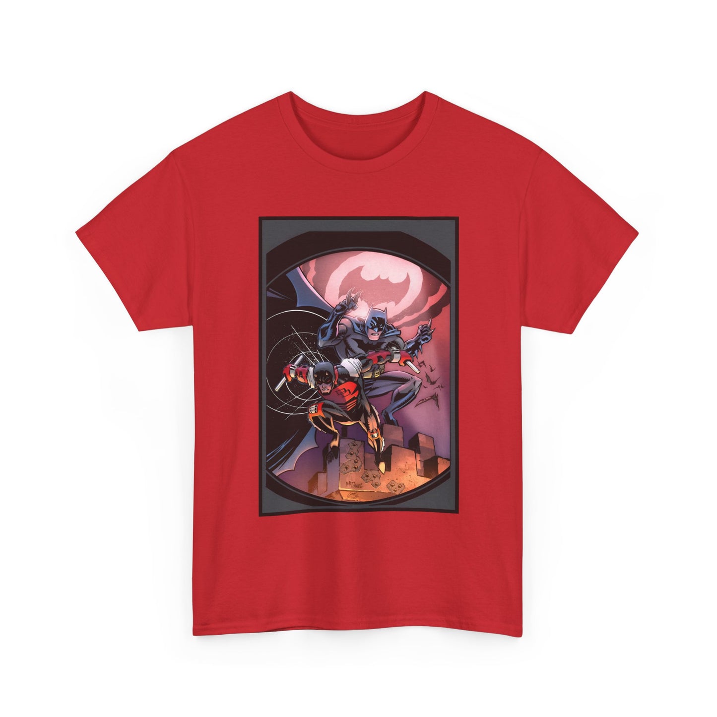 Batman & Daredevil T-Shirt - Scott McDaniel Art - DC Comics & Marvel Comics