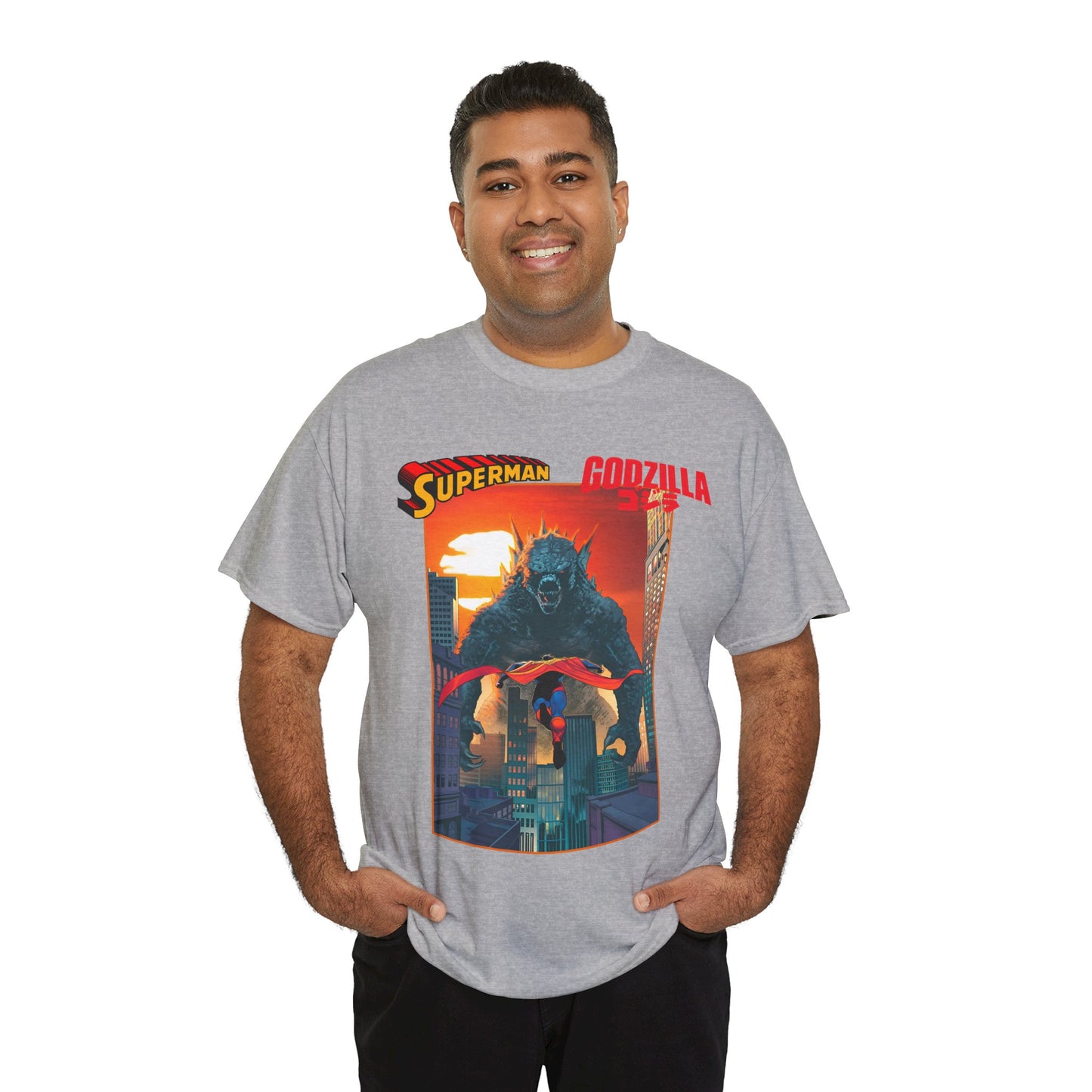 Superman Vs Godzilla T-Shirt - DC Comics - Man of Steel Vs the King of the Monsters