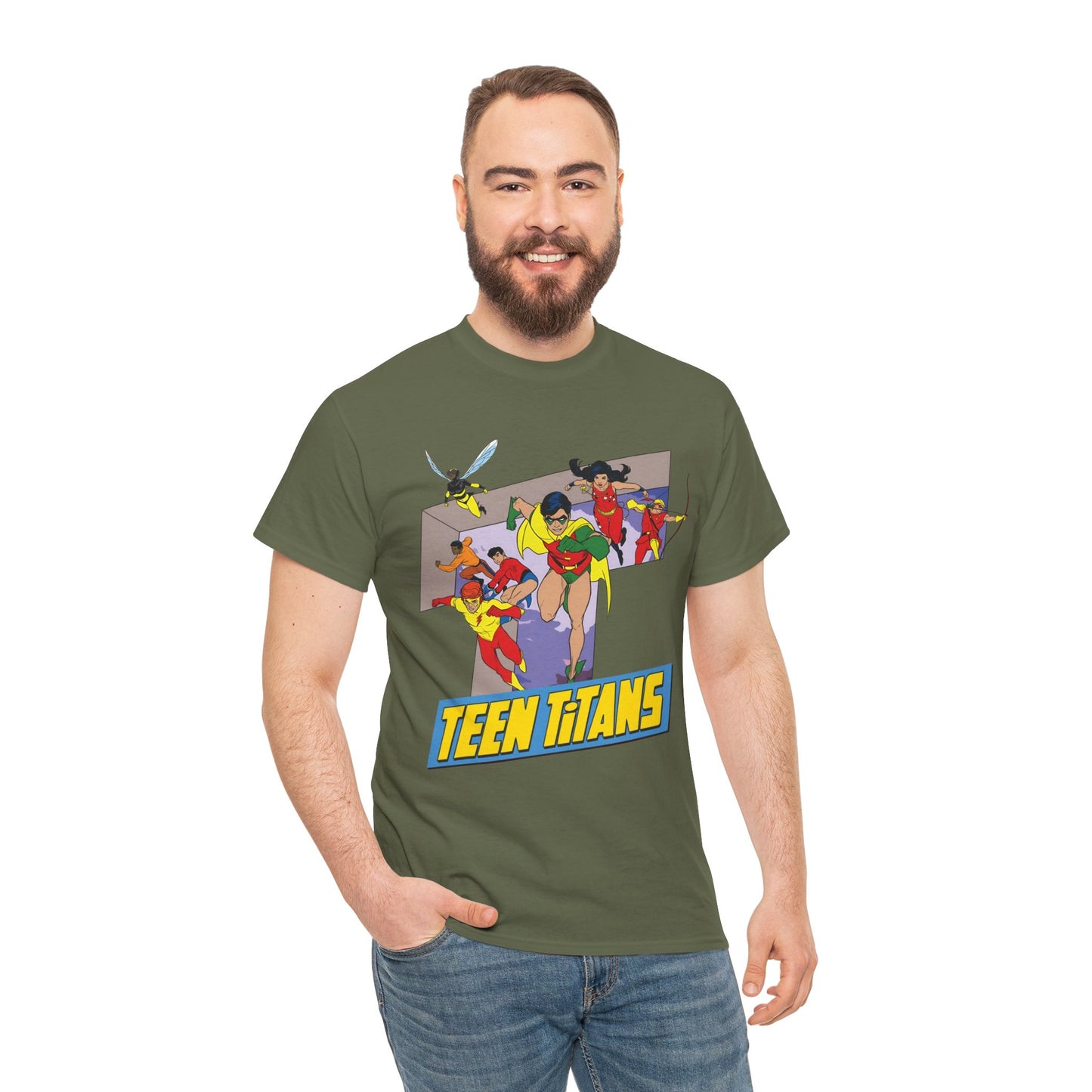 Teen Titans T-Shirt - Robin, Wonder Girl, Kid Flash, Speedy, Bumblebee, Mal, Aqualad - DC Comics