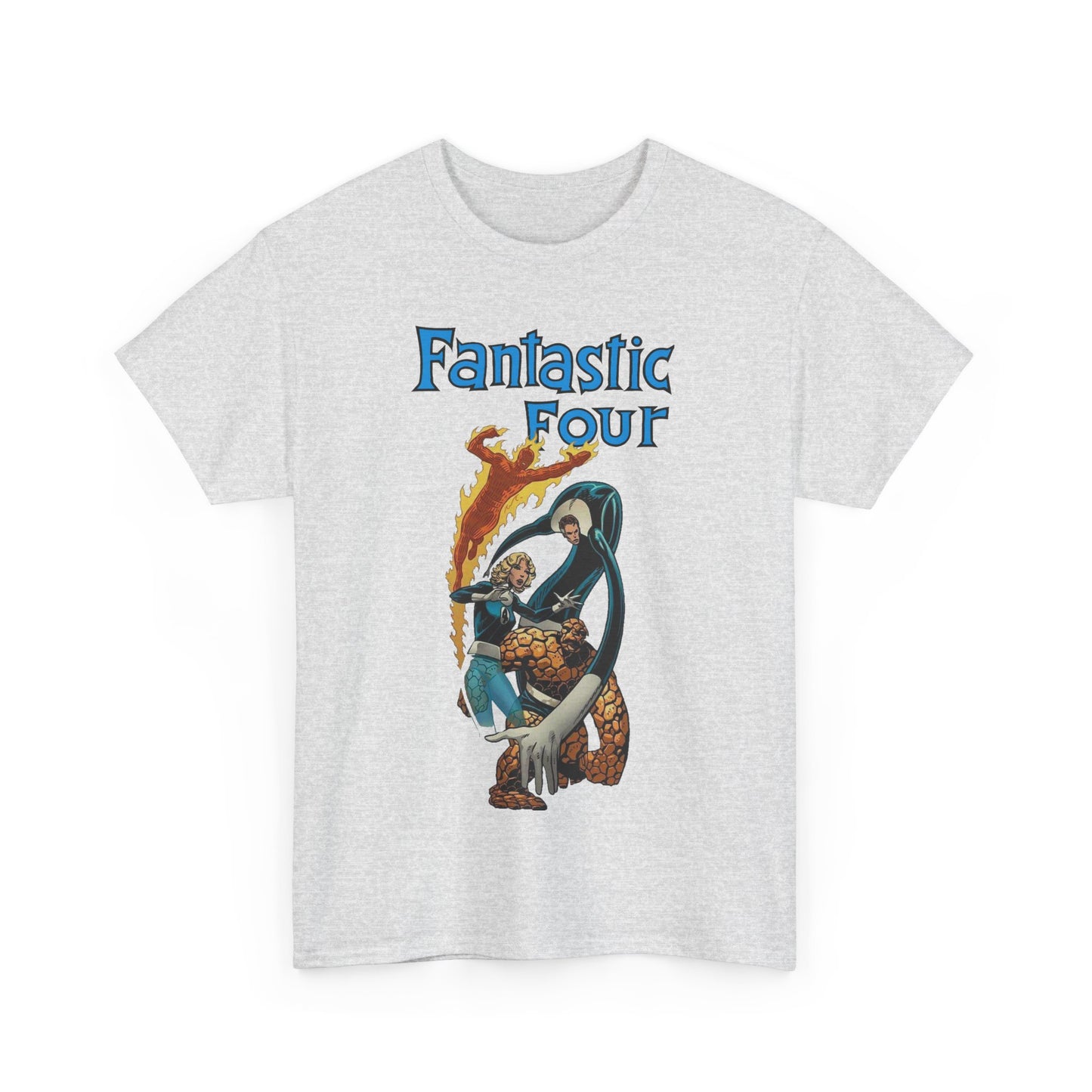 Fantastic Four T-Shirt - John Byrne Art - Invisible Woman, Reed Richards, The Thing, Human Torch - Marvel Comics