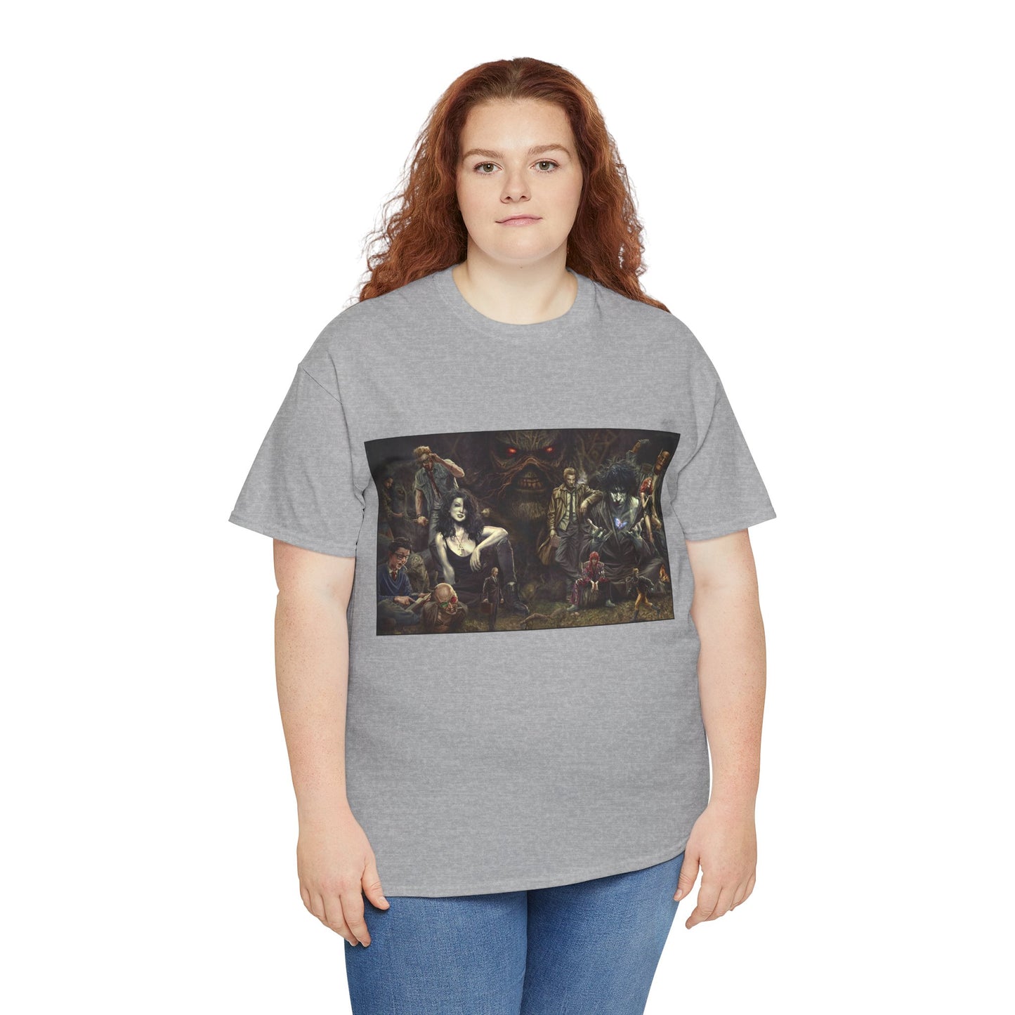 Vertigo Poster T-Shirt - Lee Bermejo Art - Swamp Thing, Sandman, Death, Spider Jerusalem, Shade - DC Comics