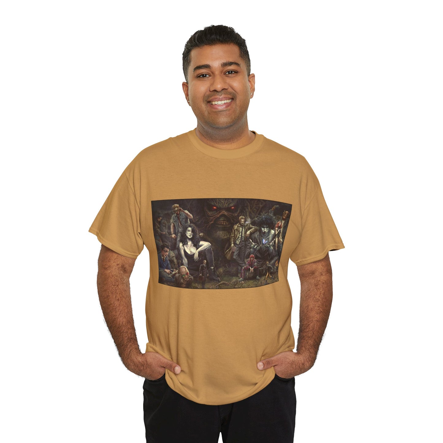 Vertigo Poster T-Shirt - Lee Bermejo Art - Swamp Thing, Sandman, Death, Spider Jerusalem, Shade - DC Comics
