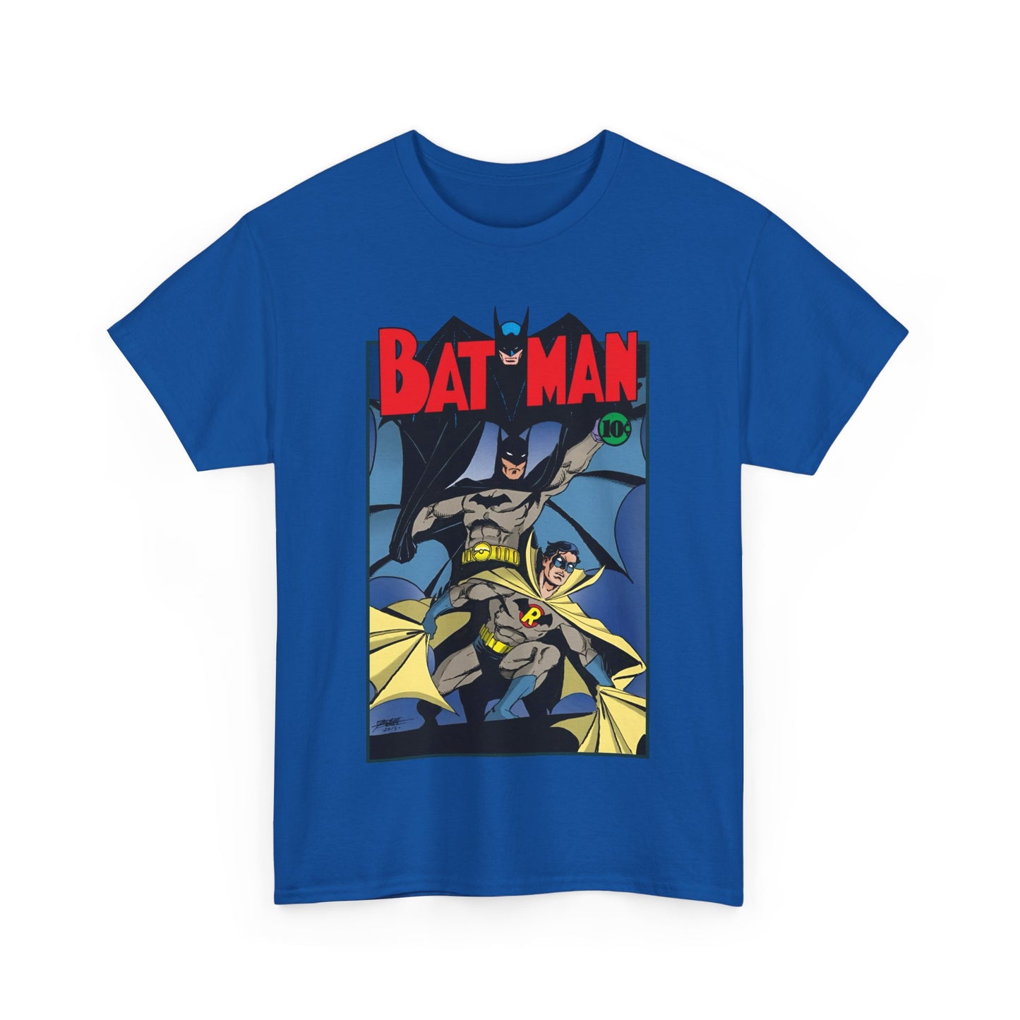 Batman & Robin T-Shirt - George Perez Art - Earth 2 - DC Comics - Golden Age JSA - Bruce Wayne & Dick Grayson