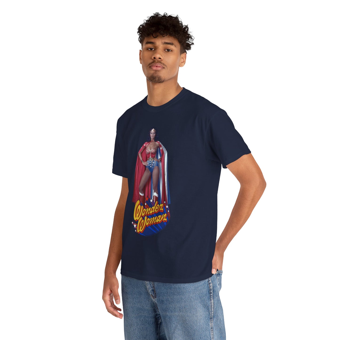 Wonder Woman T-Shirt - Lynda Carter - DC Comics - 1970s CBS TV Show - Amazons from Paradise Island