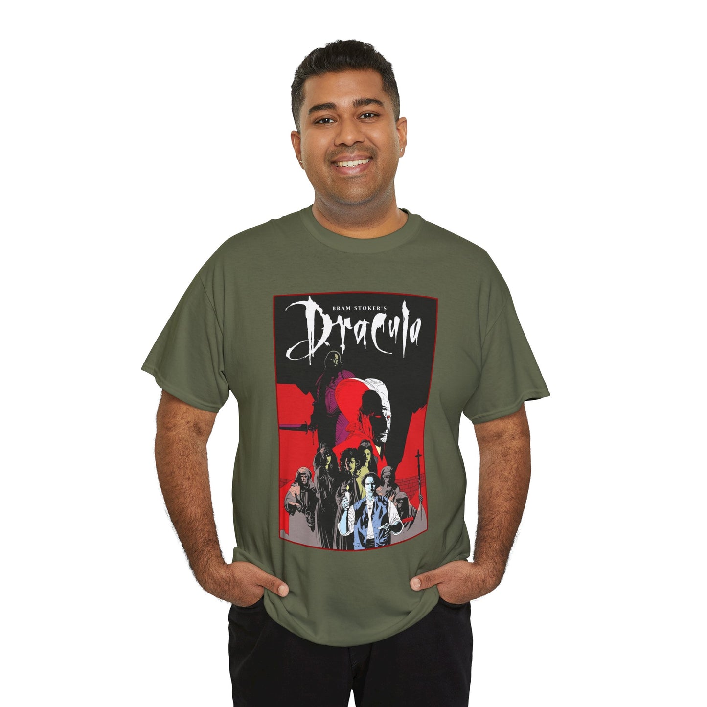 Bram Stoker's Dracula T-Shirt - Mike Mignola Art - Francis Ford Coppola Movie - Mina Murray, Jonathan Harker
