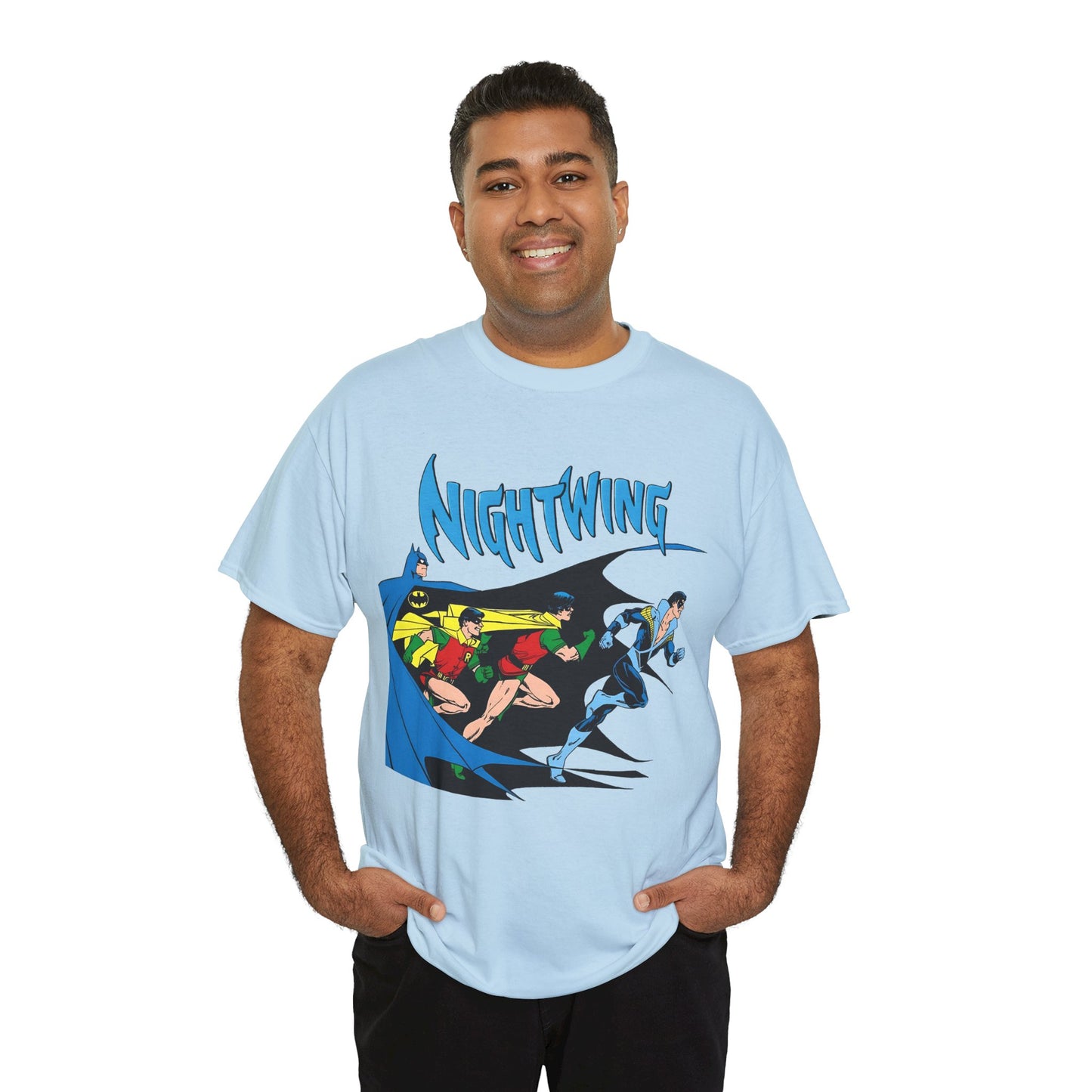 Nightwing T-Shirt - George Perez Art - Batman, Bruce Wayne, Robin, Dick Grayson - New Teen Titans Leader - DC Comics
