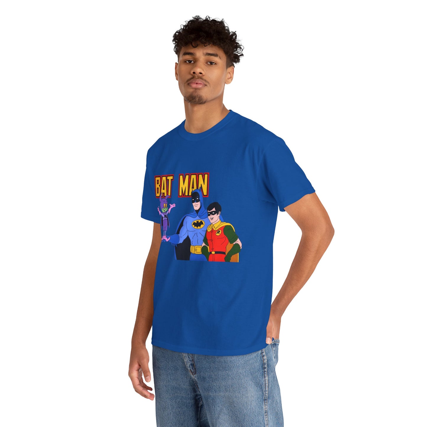 Batman, Robin & Bat-Mite T-Shirt - The New Adventures of Batman - 1970s Filmation DC Cartoon Series - Animated Dark Knight Detective