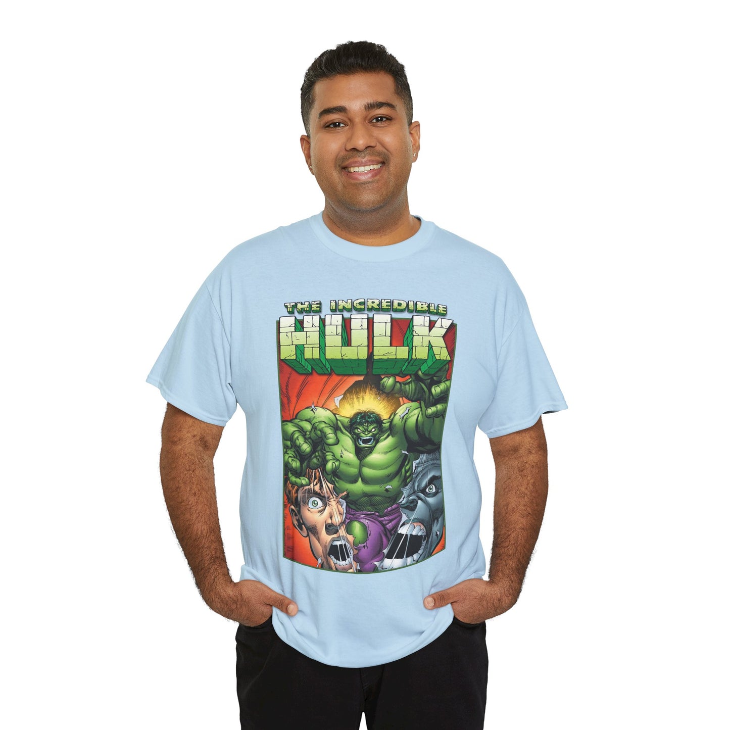 Incredible Hulk T-Shirt - Dale Keown Art - Bruce Banner Psyche - Peter David Story - 1990s Art - Marvel Comics