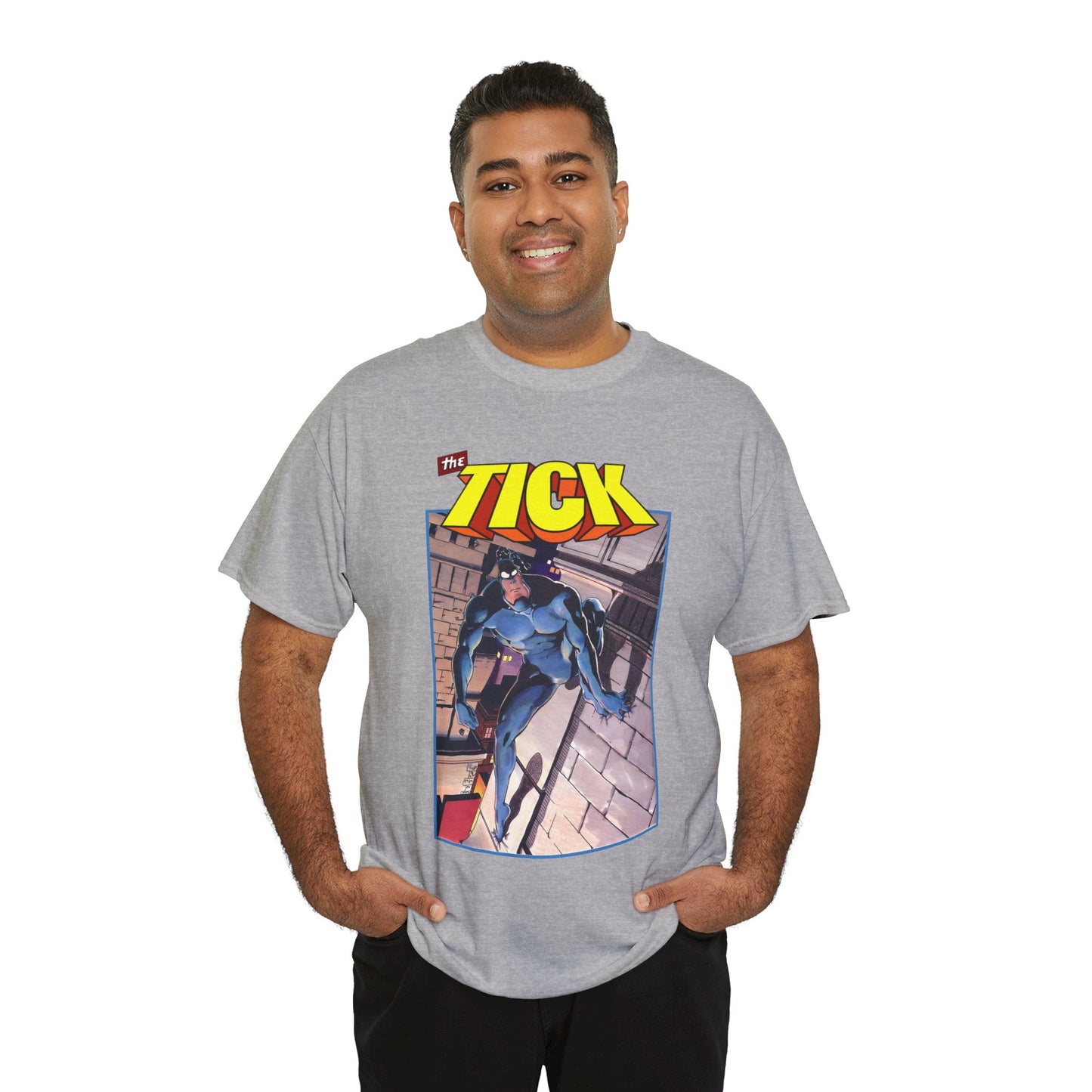 The Tick T-Shirt - Ben Edlund Creation - Popular 1980s Superhero
