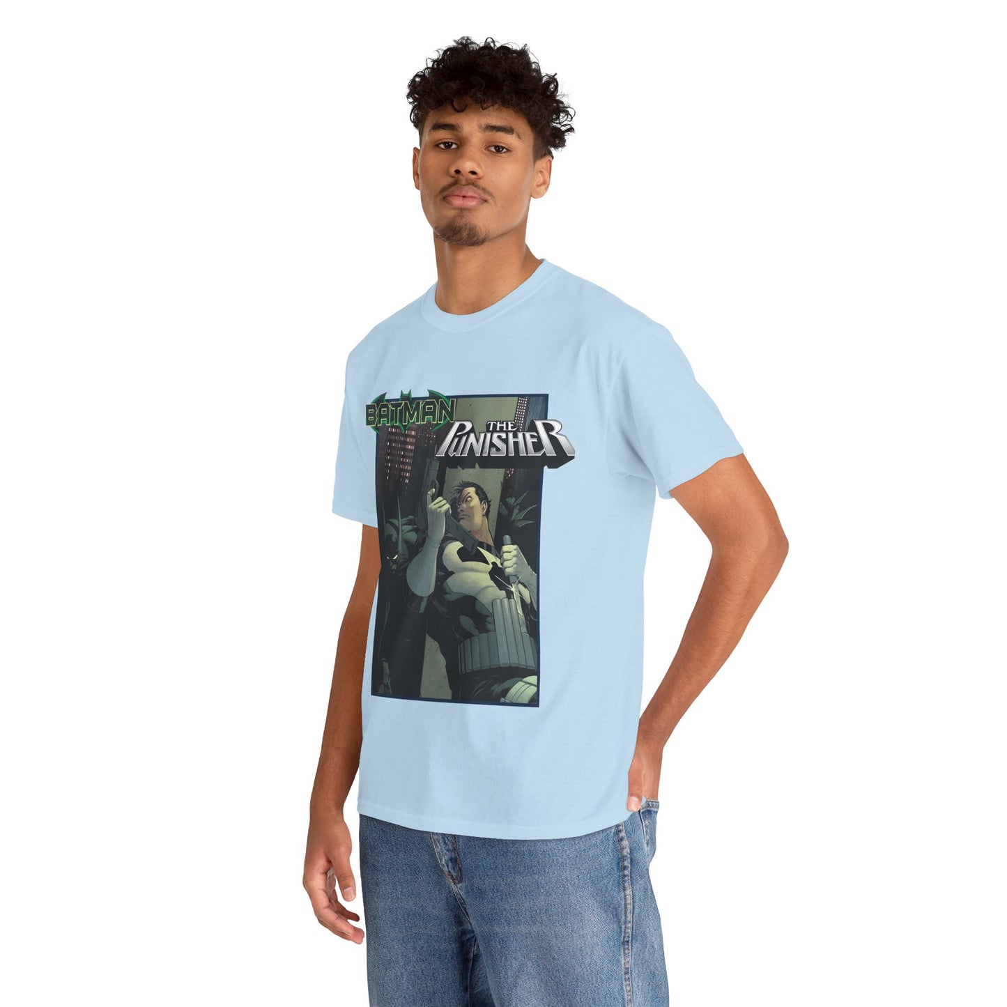 Batman Vs Punisher T-Shirt - Mike Zeck Art - DC Comics, Marvel Comics