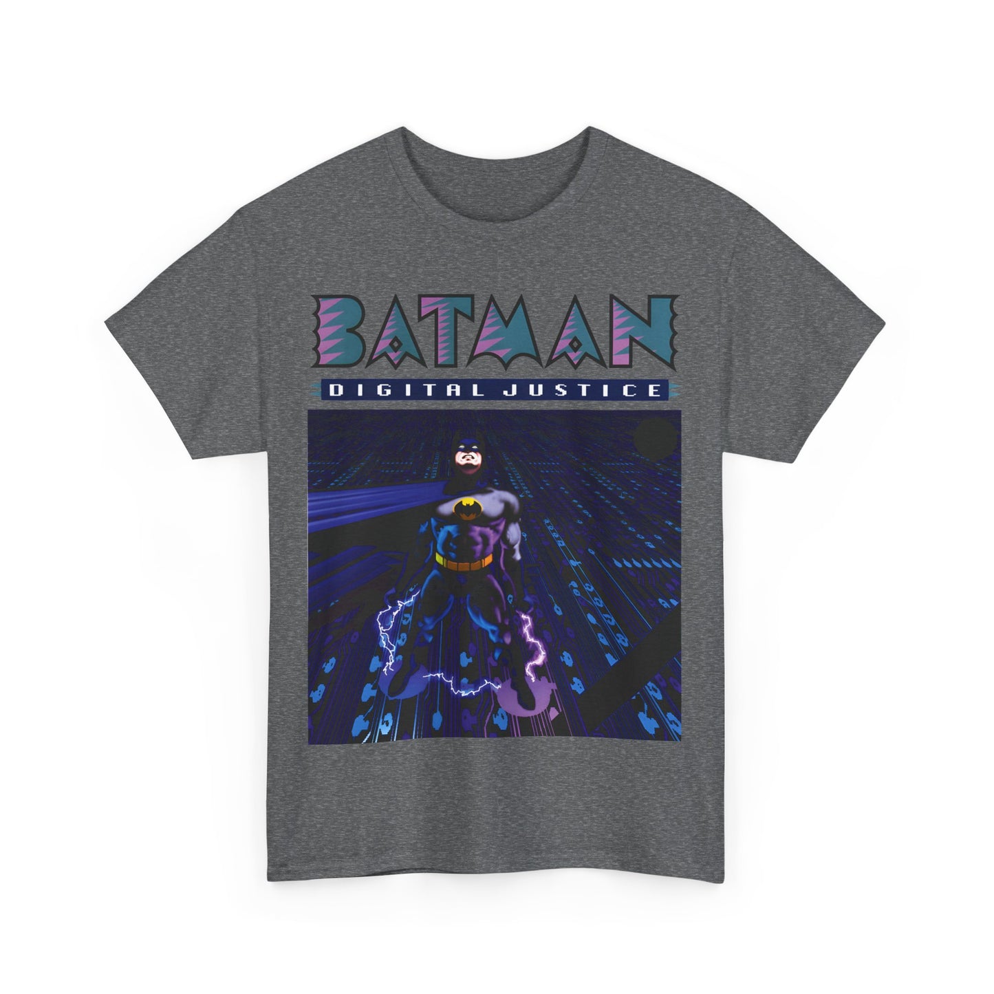 Batman Digital Justice T-Shirt - Pepe Moreno Computer Generated Art - Graphic Novel - Gotham City, Bruce Wayne - DC Comics