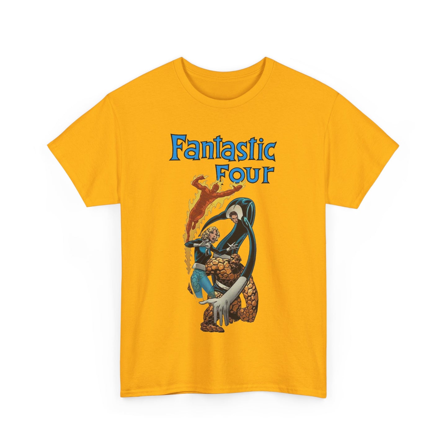 Fantastic Four T-Shirt - John Byrne Art - Invisible Woman, Reed Richards, The Thing, Human Torch - Marvel Comics