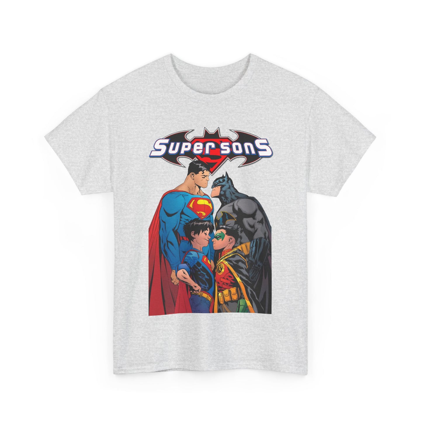 Super Sons T-Shirt - Jorge Jimenez Art - Superman, Batman, Jon Kent, Damian Wayne - DC Comics - Sons of Superman & Batman