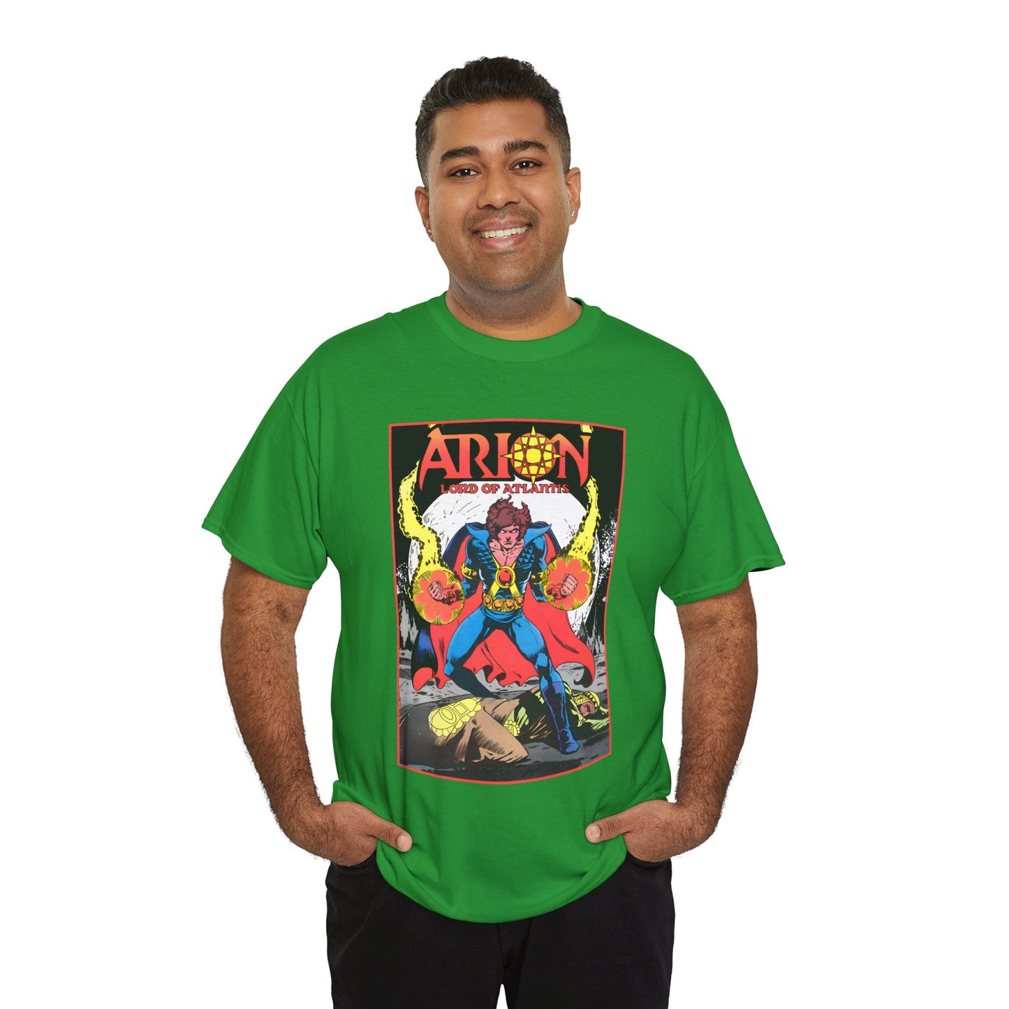 Arion, Lord of Atlantis T-Shirt - Jan Duursema Art - Atlantis Wizard - Lord of Order - Lord High Mage - DC Comics