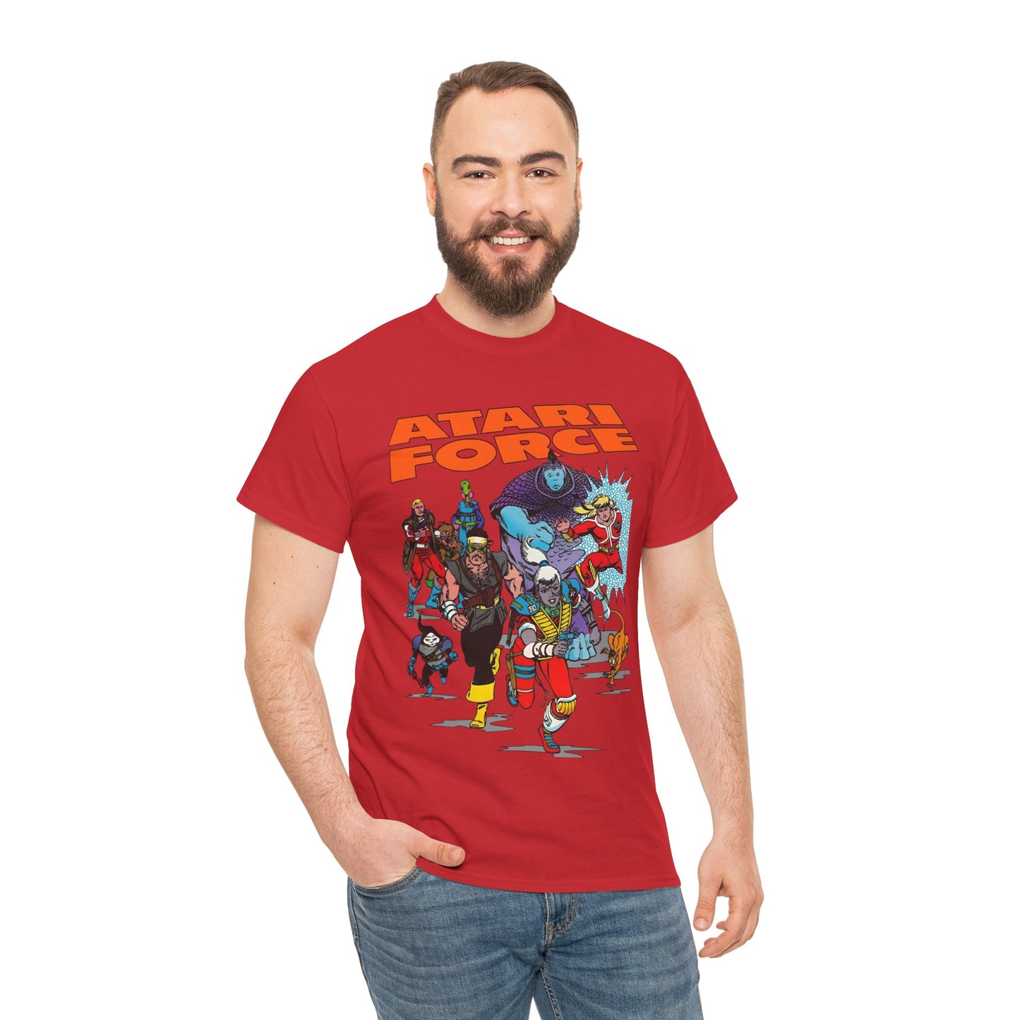 Atari Force T-Shirt - Marshall Rogers & John Byrne Art - Martin Champion, Christopher "Tempest" Champion, "Dart" Bia O'Rourke-Singh, Hukka, Morphea, Babe, Pakrat, Blackjak, Taz - DC Comics