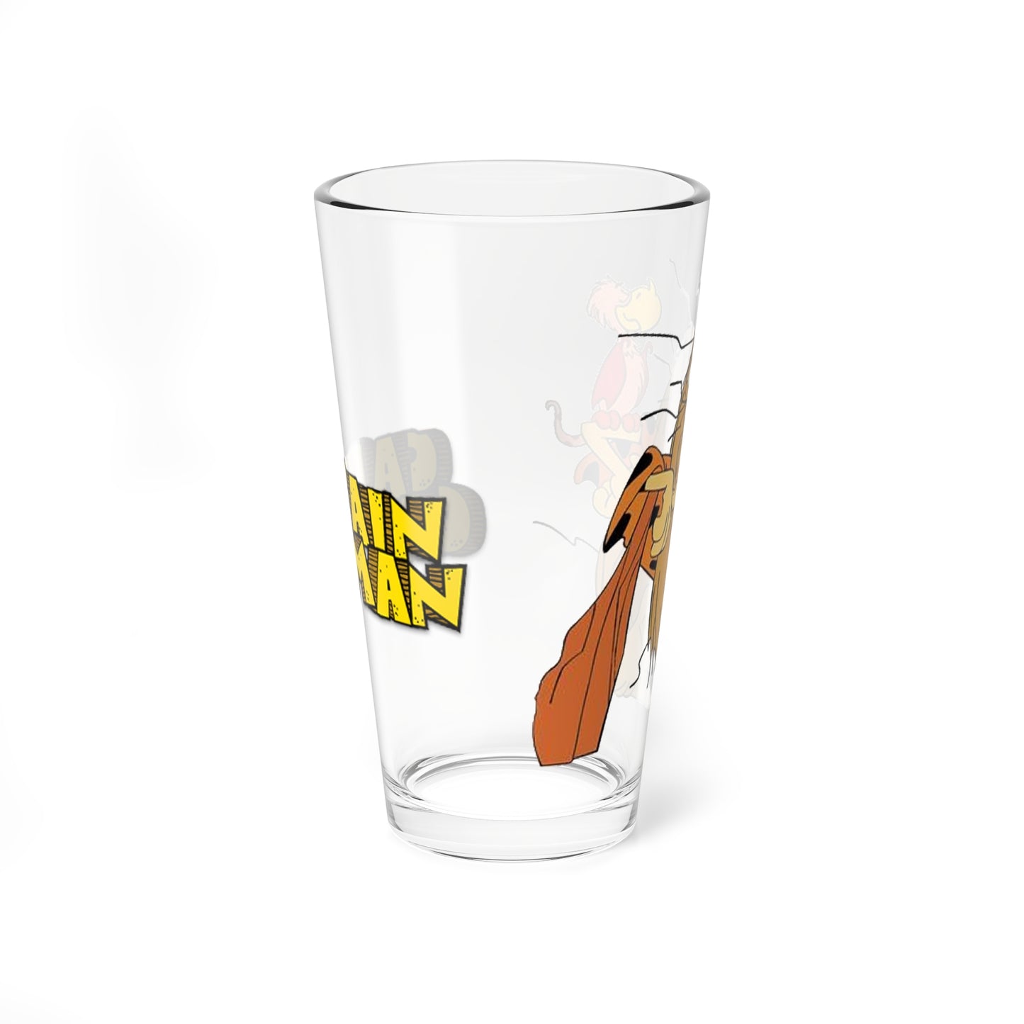 Captain Caveman Pint Glass, 16oz - Hanna-Barbera - Saturday Morning Cartoons - Animated Prehistoric Superhero