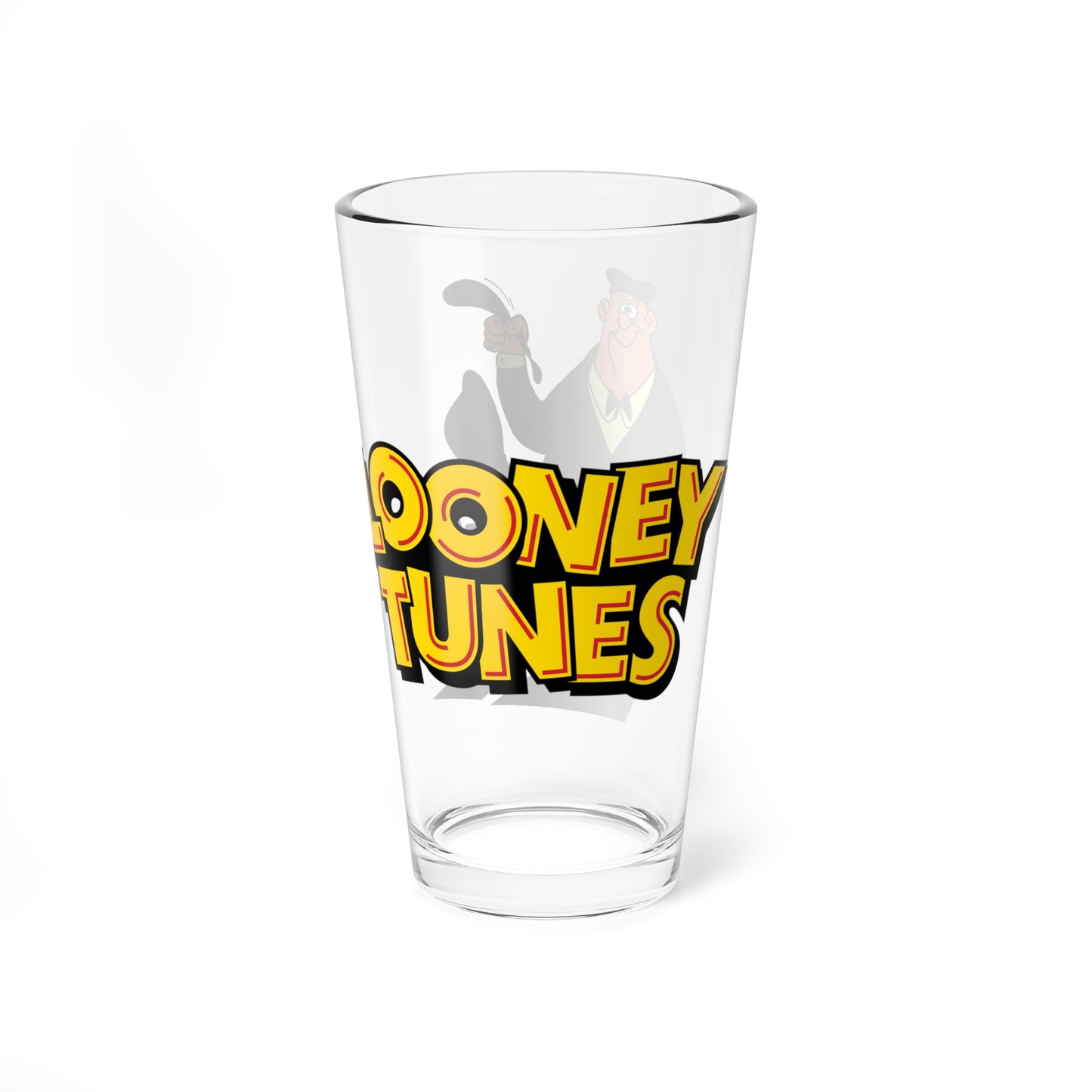Rocky & Mugsy Pint Glass, 16oz - Looney Tunes - Classic Bugs Bunny Gangster Foes - Retro WB Cartoon Art