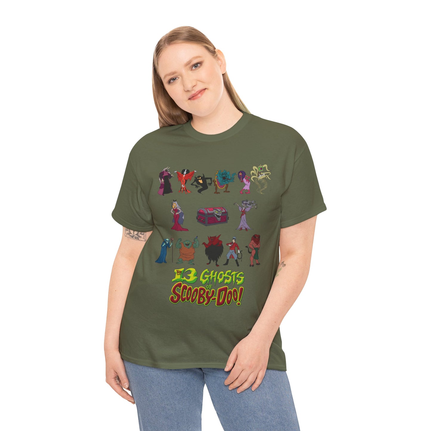 13 Ghosts of Scooby-Doo T-Shirt - Hanna-Barbera Saturday Morning Cartoon - Chest of Demons - Maldor, Queen Morbidia, Reflector Specter