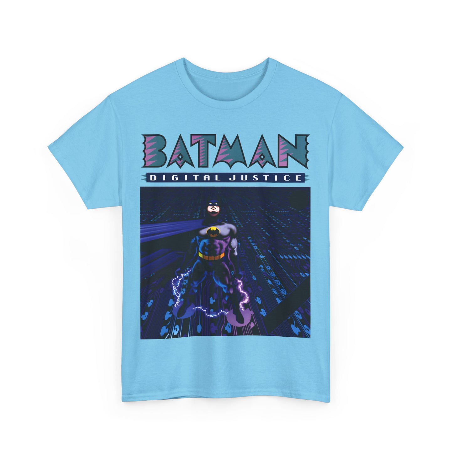 Batman Digital Justice T-Shirt - Pepe Moreno Computer Generated Art - Graphic Novel - Gotham City, Bruce Wayne - DC Comics