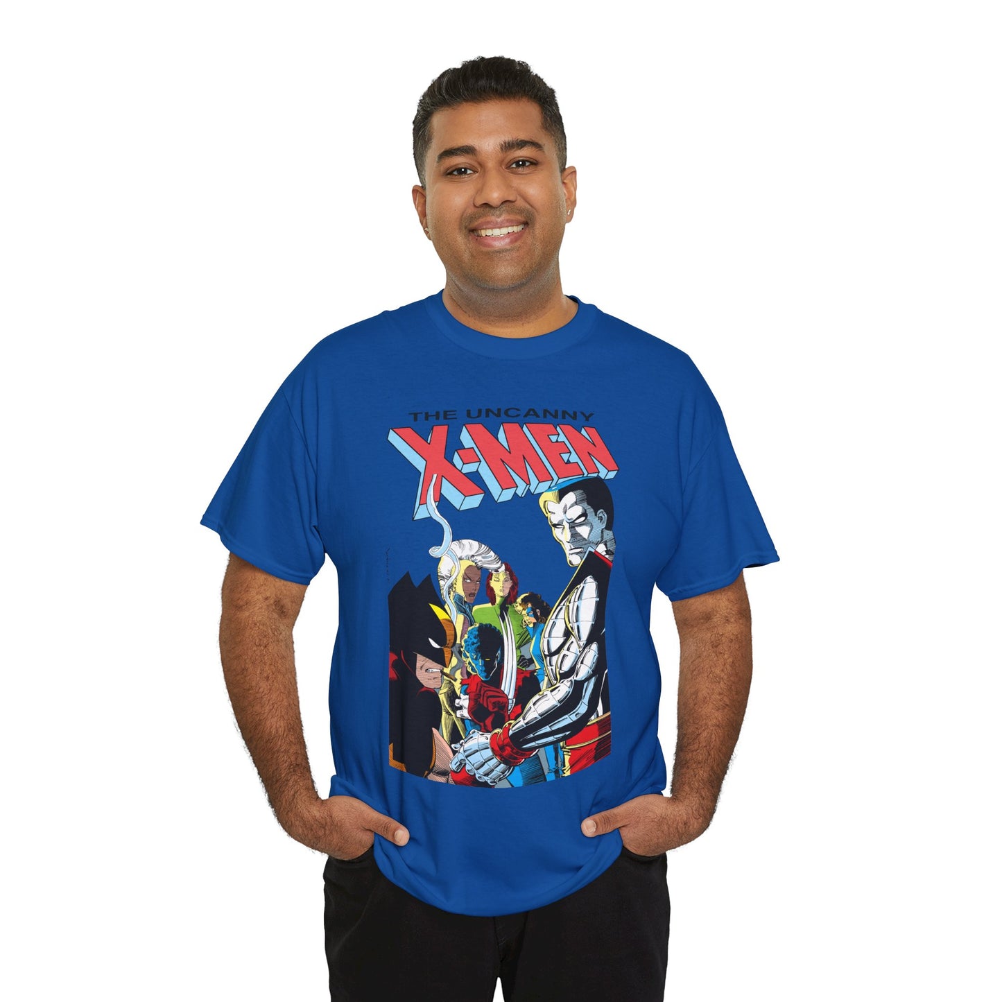 Uncanny X-Men T-Shirt - John Romita Jr Art - Storm, Wolverine, Rogue, Nightcrawler, Colossus, Shadowcat - Mutant Massacre - Marvel Comics