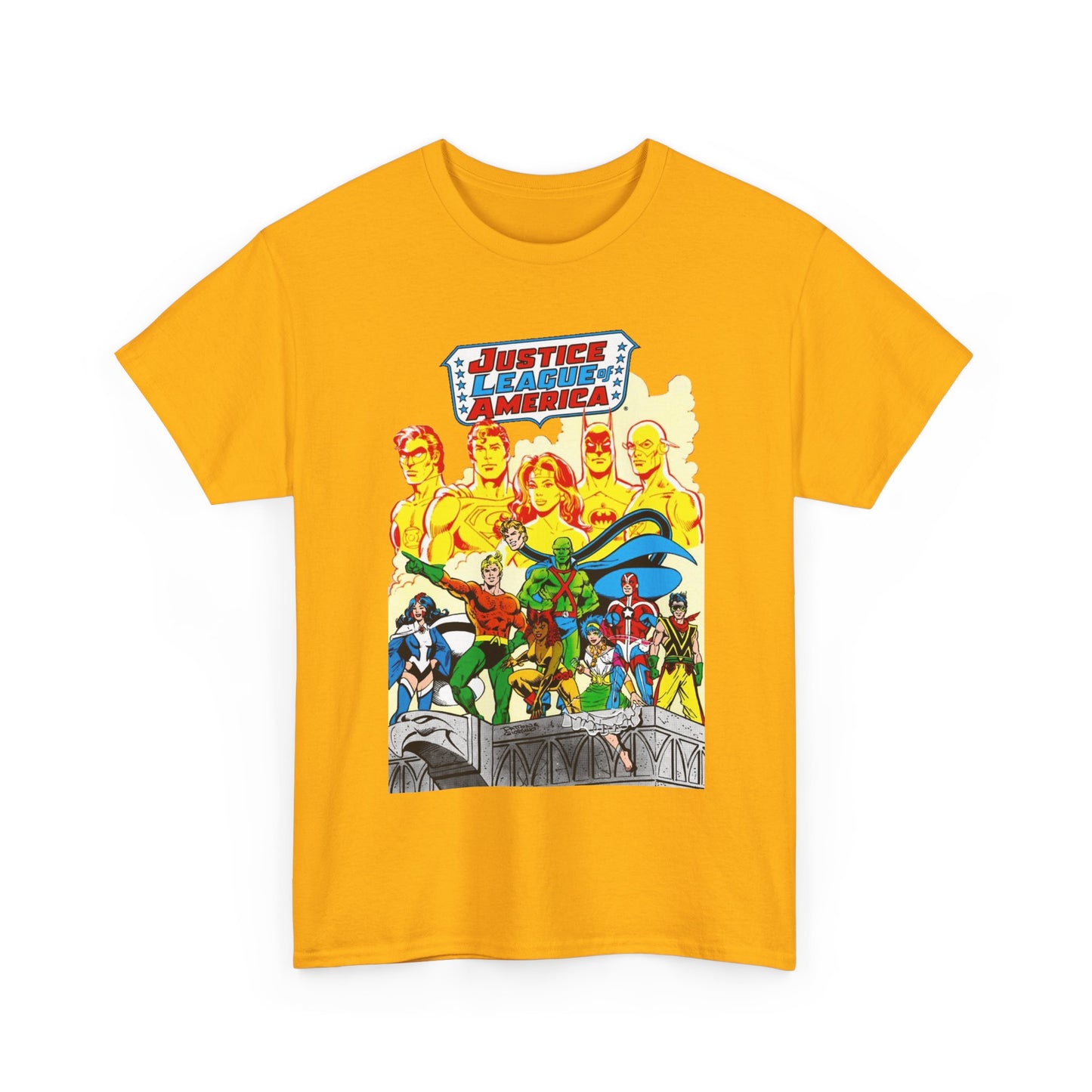 Justice League Detroit T-Shirt - Aquaman, Elongated Man, Zatanna, Vixen, Steel, Martian Manhunter, Vibe, Gypsy