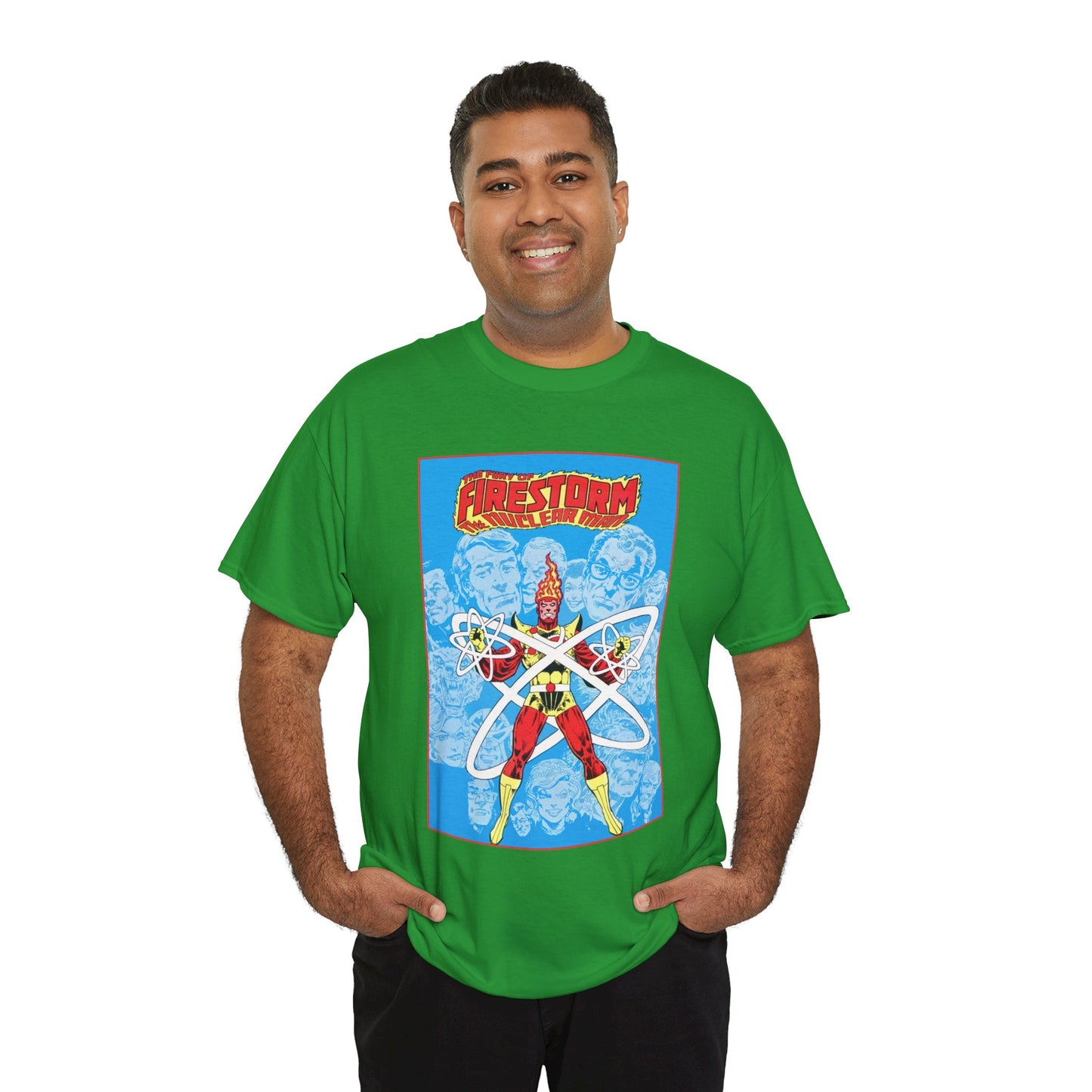 Fury of Firestorm T-Shirt - Pat Broderick Art - The Nuclear Man, Ronnie Raymond - JLA Member - DC Comics