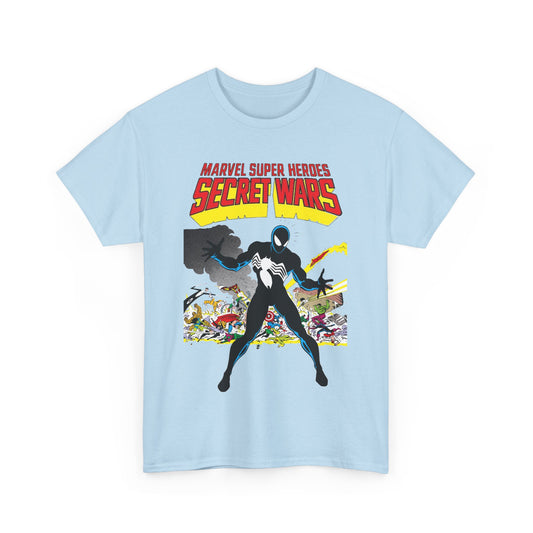 Secret Wars T-Shirt - Classic Marvel Comics Series - Alien Symbiote Spider-Man, 1st Appearance - Future Venom Story