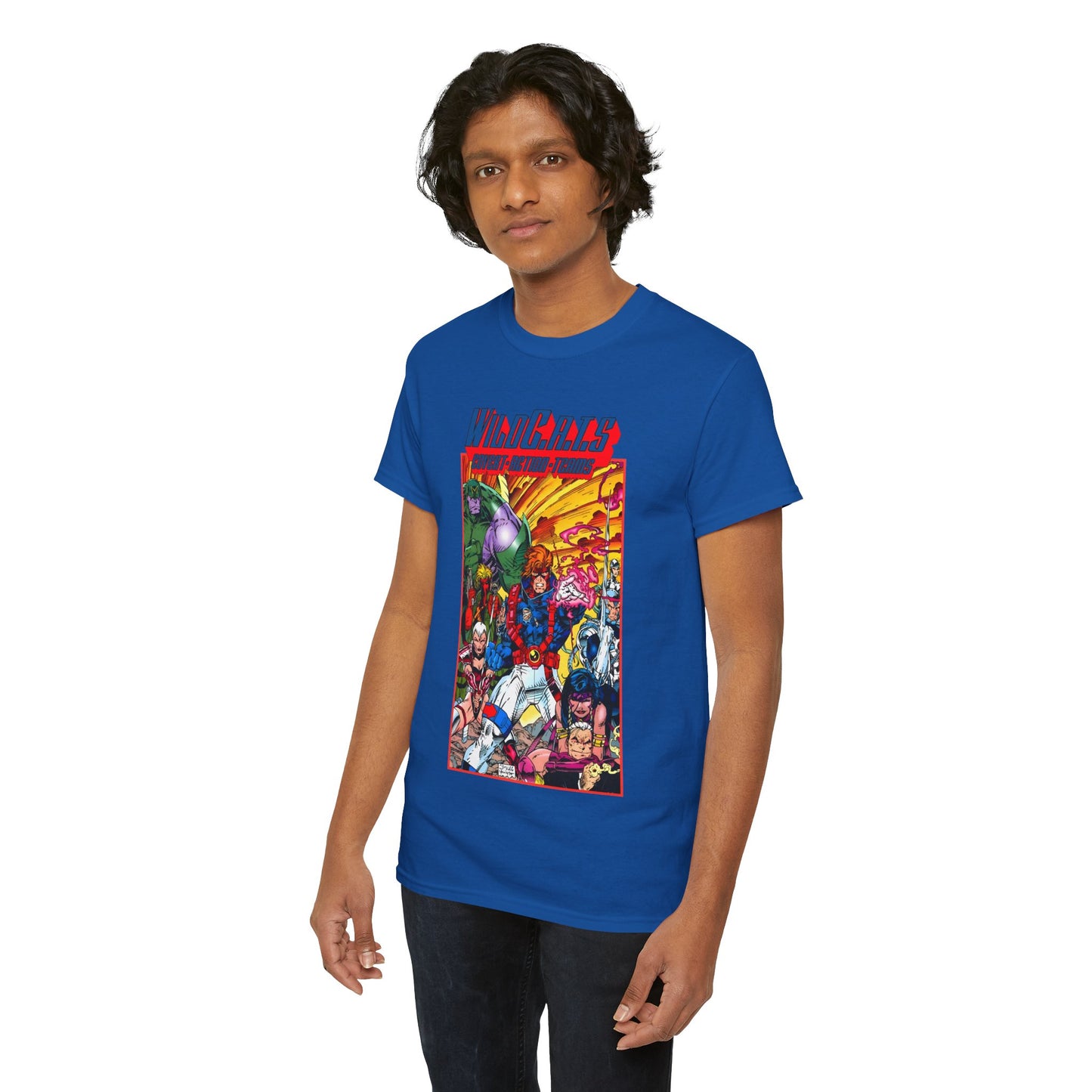 Wildcats T-Shirt - Jim Lee Art - WildC.A.T.s: Covert Action Teams - Spartan, Voice, Grifter, Zealot, Emp - Image/Wildstorm/DC Comics