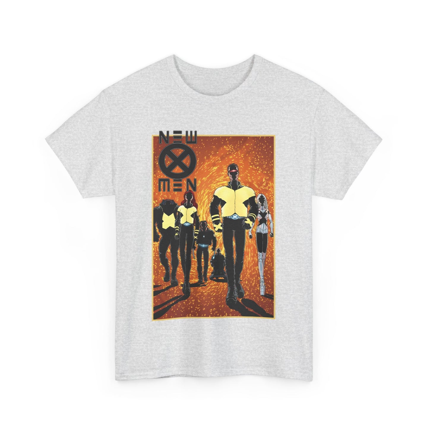New X-Men T-Shirt - Frank Quitely Art - Wolverine, Cyclops, Jean Grey, Beast, Professor X - Marvel Comics - Grant Morrison Run