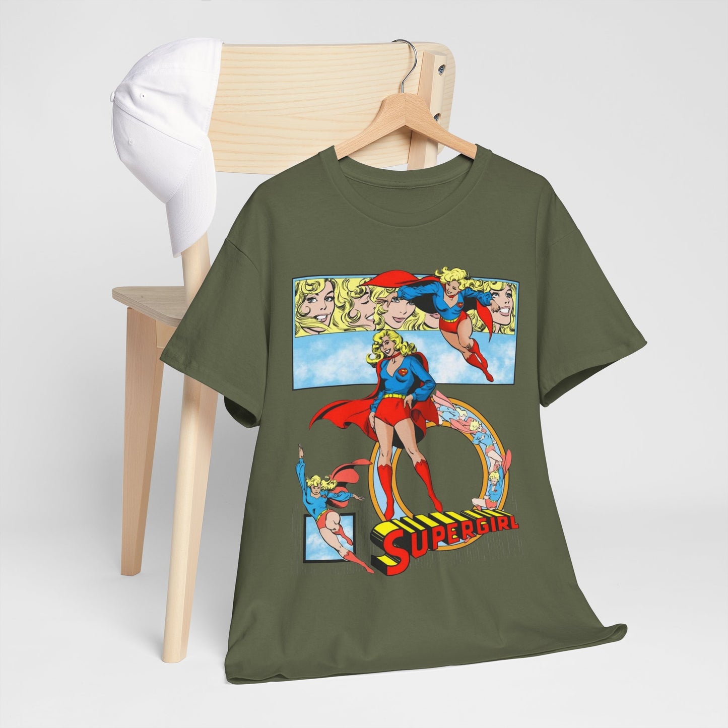 Supergirl T-Shirt - Krypton, Superman, Kara, Kandor - DC Comics - 1980s Art - Style Guide - Superman's Cousin