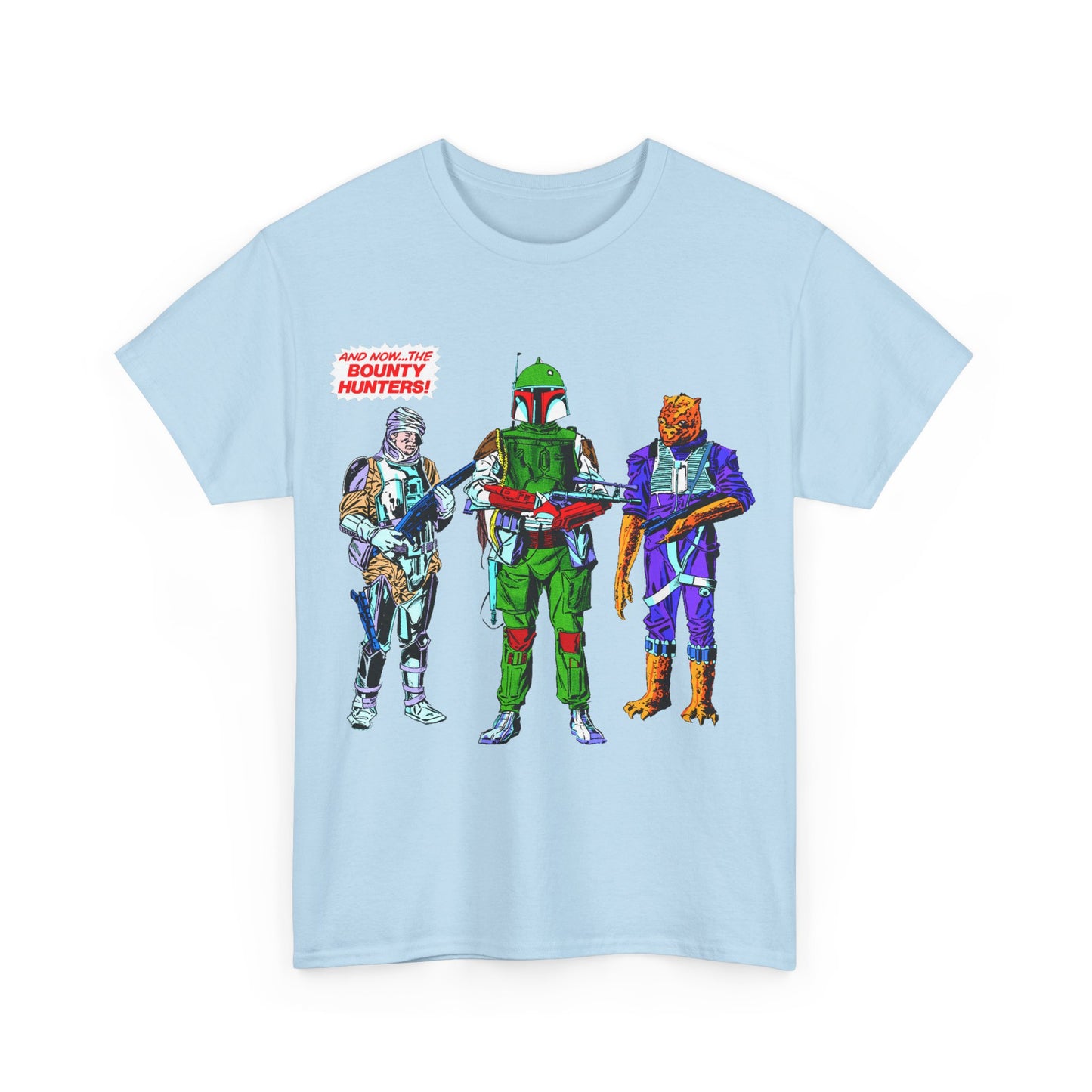 Boba Fett, Bossk, Dengar T-Shirt - Star Wars Bounty Hunters from Empire Strikes Back - Marvel Comics 1980s Art - Alternate Colors