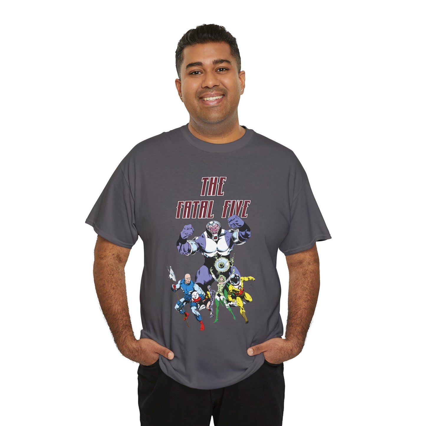 Fatal Five T-Shirt - Legion of Super-Heroes Villains - DC Comics LOSH - Validus, Emerald Empress