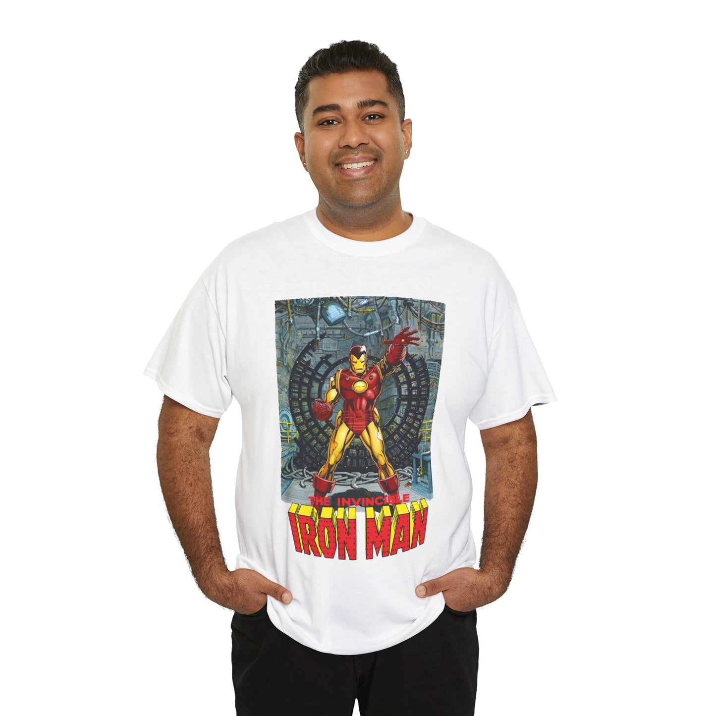 Iron Man T-Shirt - Bob Layton Art - Tony Stark Armor - Avengers Member & Leader - Marvel Comics