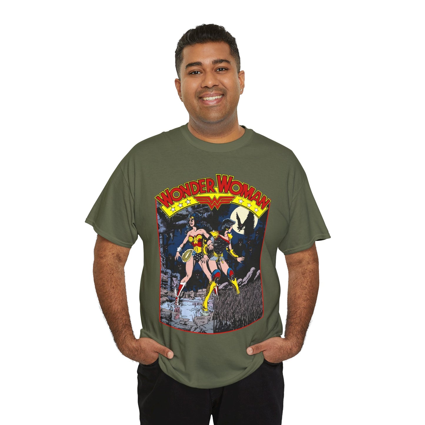 Wonder Woman & Troia T-Shirt - George Perez Art - Wonder Girl, Donna Troy - Themyscira, Paradise Island - DC Comics