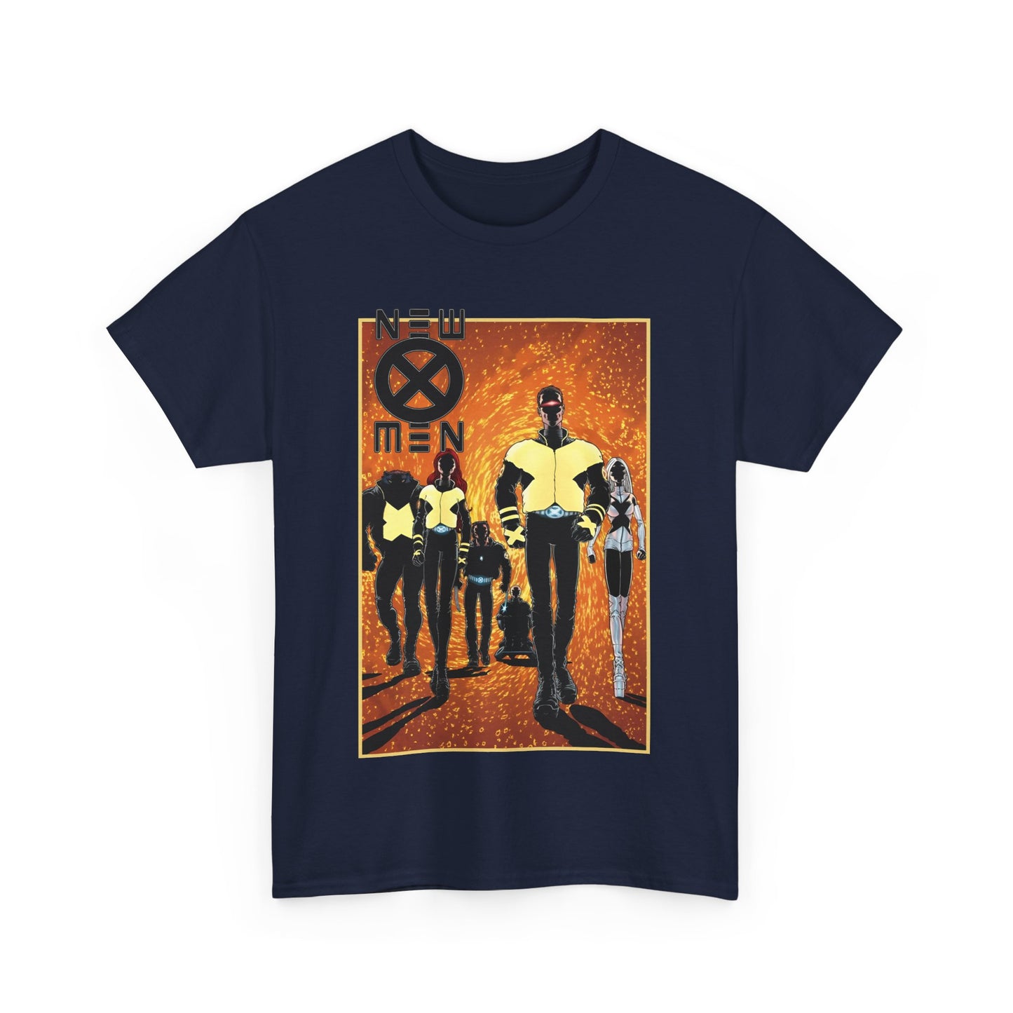 New X-Men T-Shirt - Frank Quitely Art - Wolverine, Cyclops, Jean Grey, Beast, Professor X - Marvel Comics - Grant Morrison Run