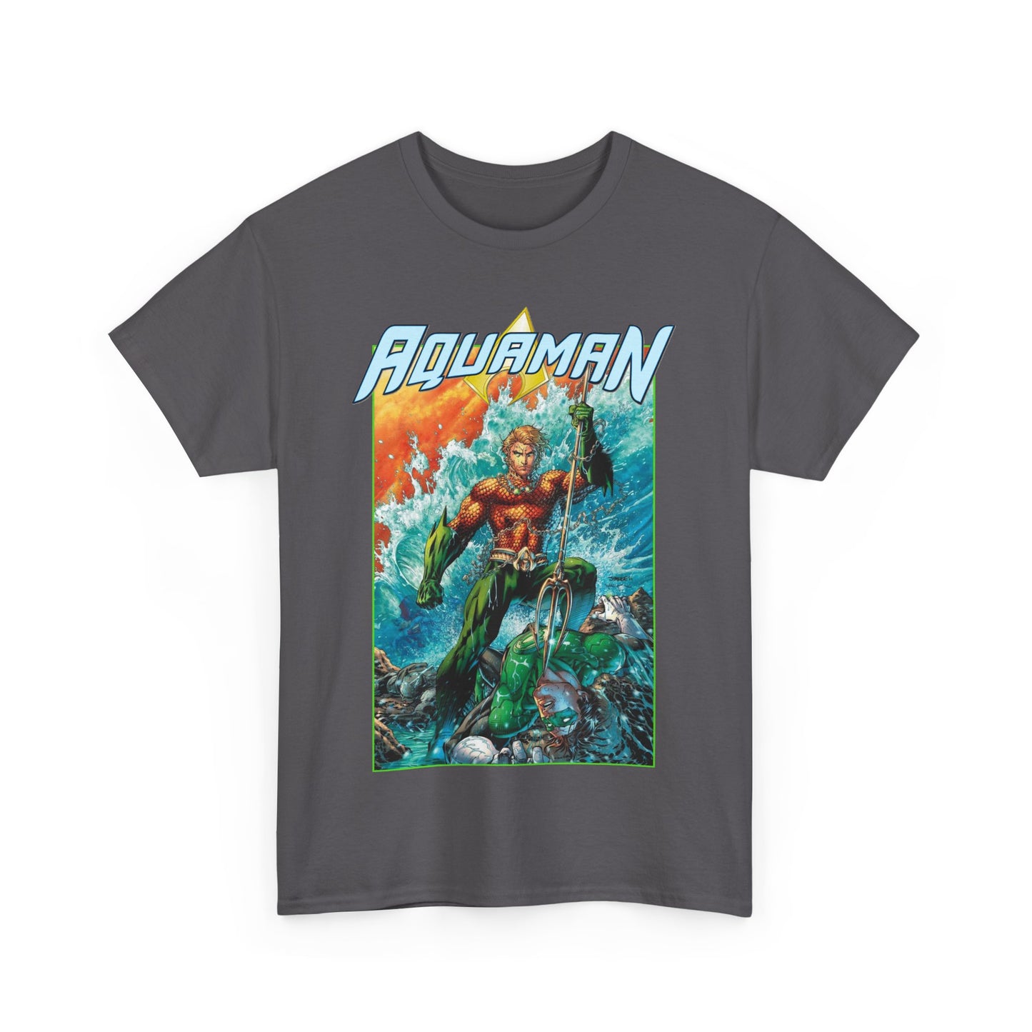 Aquaman T-Shirt - Jim Lee Art - DC New 52 - Arthur Curry, King of Atlantis - DC Comics
