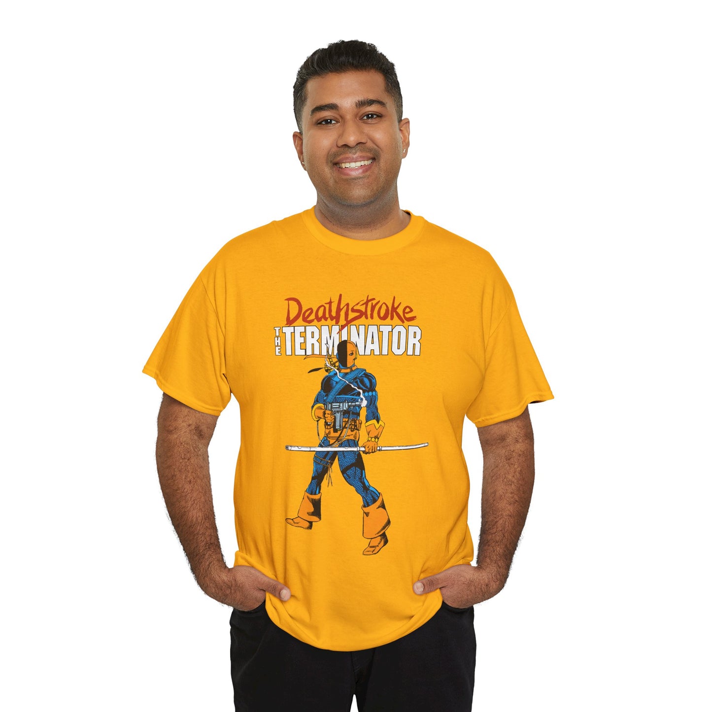 Deathstroke T-Shirt - George Perez Art - New Teen Titans Foe & Mercenary - Slade Wilson, Father of Jericho and Ravager - DC Comics - The Terminator