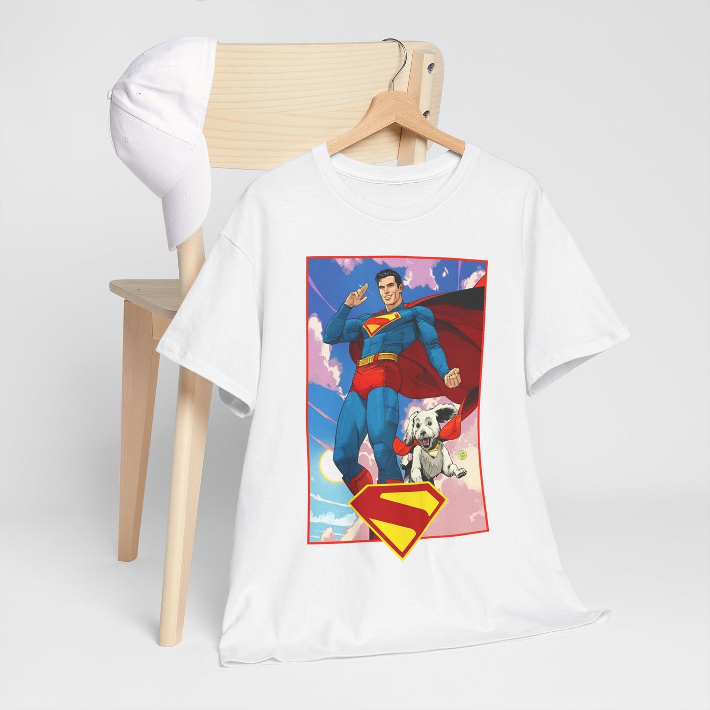 Superman & Krypto T-Shirt - DC Comics - New James Gunn Movie 2025 - Dan Mora Art - Man of Steel
