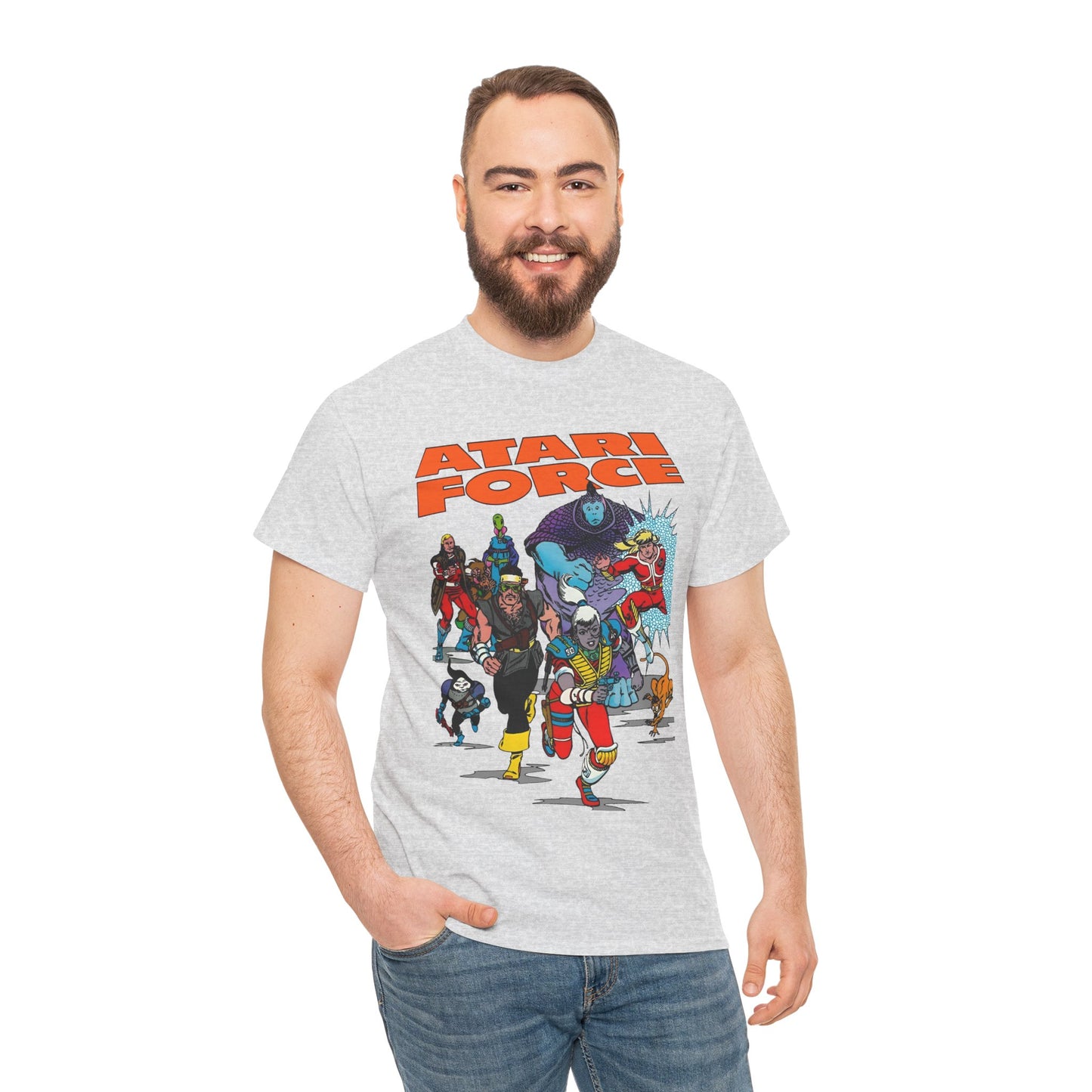 Atari Force T-Shirt - Marshall Rogers & John Byrne Art - Martin Champion, Christopher "Tempest" Champion, "Dart" Bia O'Rourke-Singh, Hukka, Morphea, Babe, Pakrat, Blackjak, Taz - DC Comics