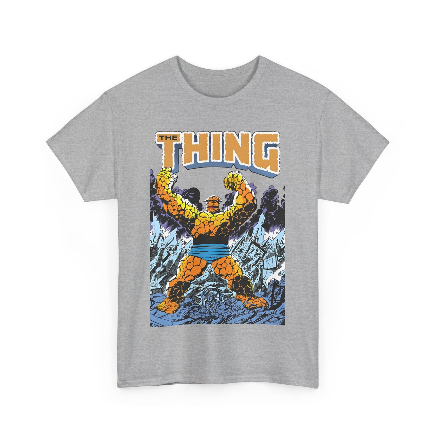The Thing T-Shirt - John Byrne Art - Member of the Fantastic Four - Marvel Comics 1980s - Ben Grimm