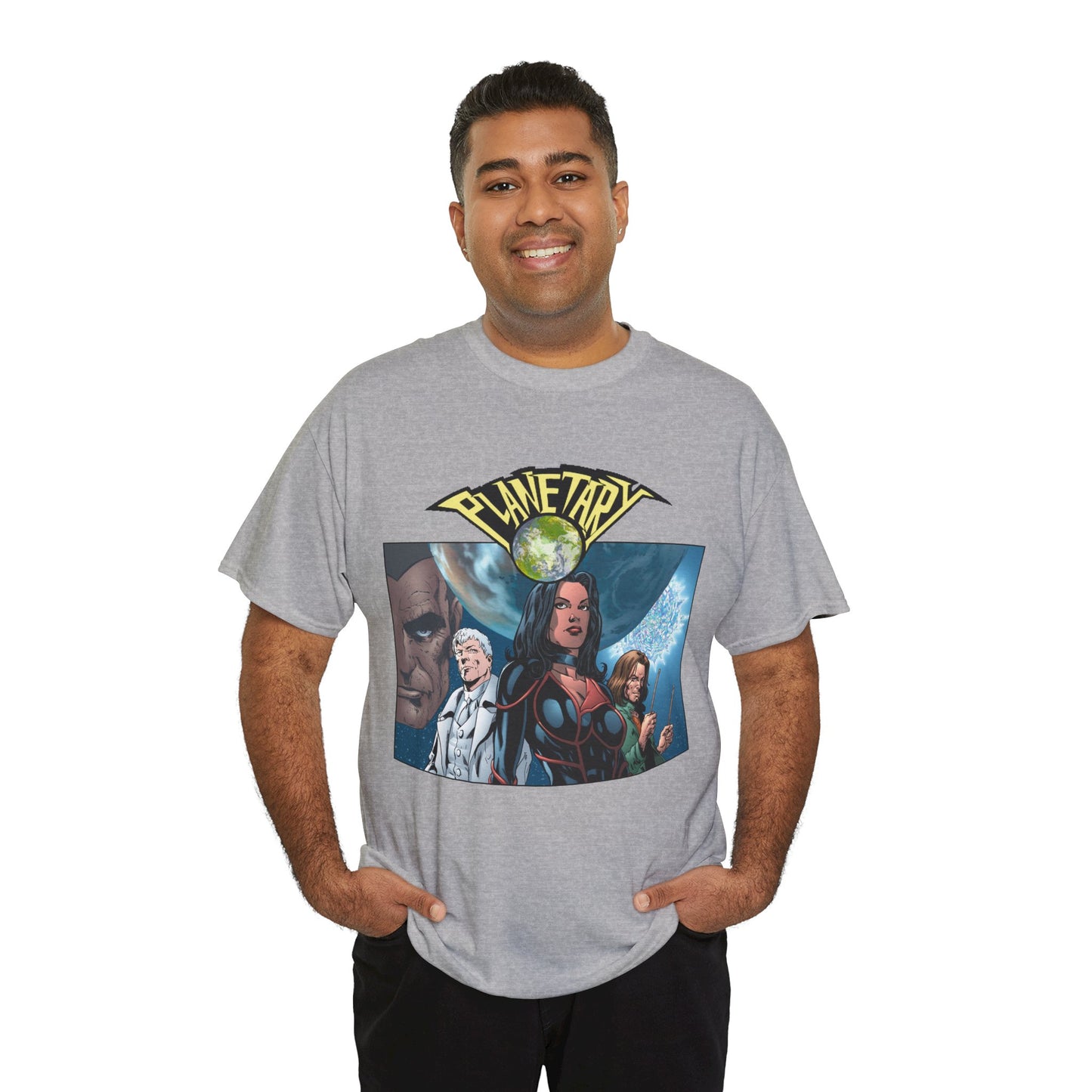 Planetary T-Shirt - Phil Jimenez Art - The Drummer, Jakita Wagner & Elijah Snow - DC Comics/Wildstorm - Ellis Story
