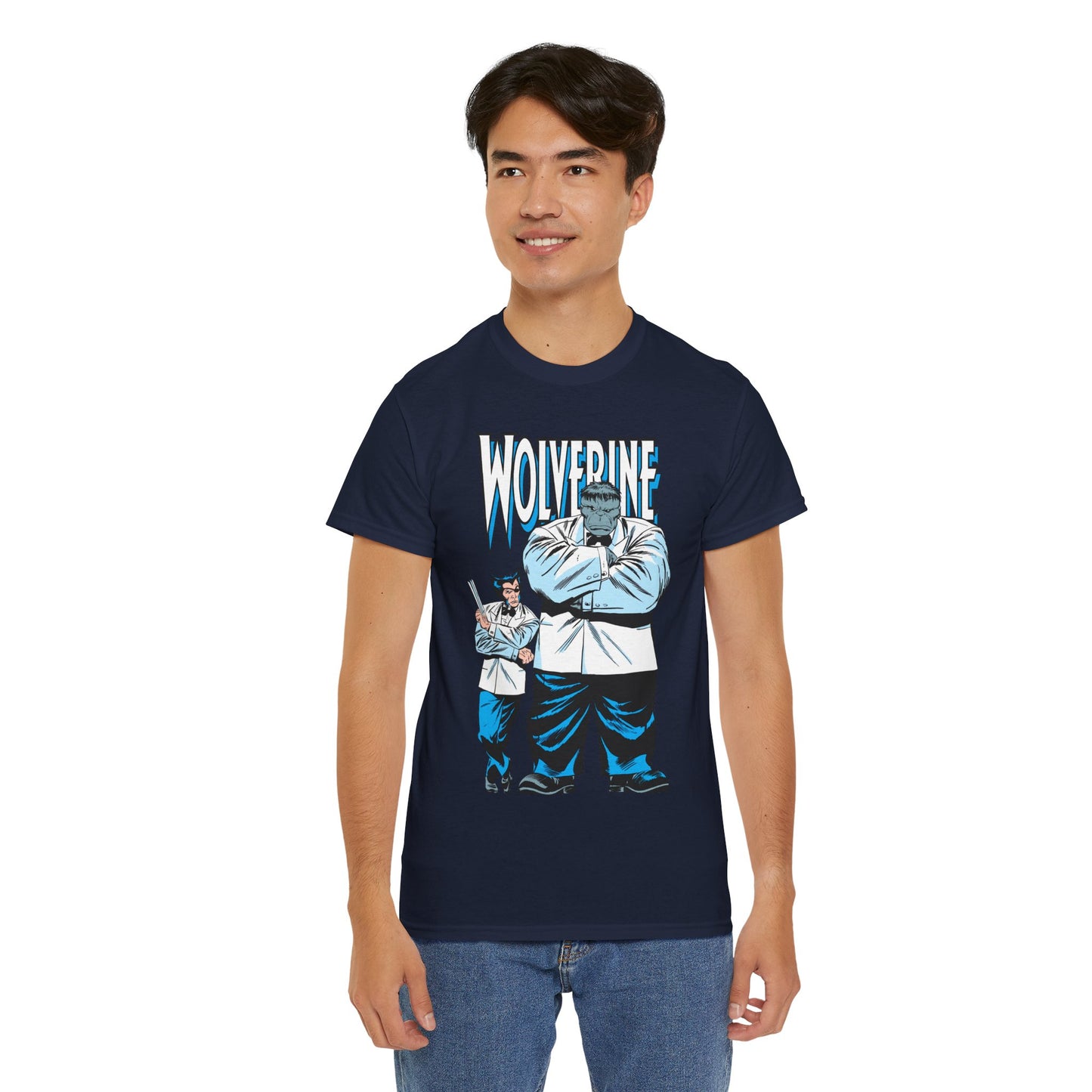 Wolverine & Hulk T-Shirt - Patch & Joe Fix-It - John Buscema Art - Logan in Madripoor - X-Men Character in Solo Adventure - Marvel Comics