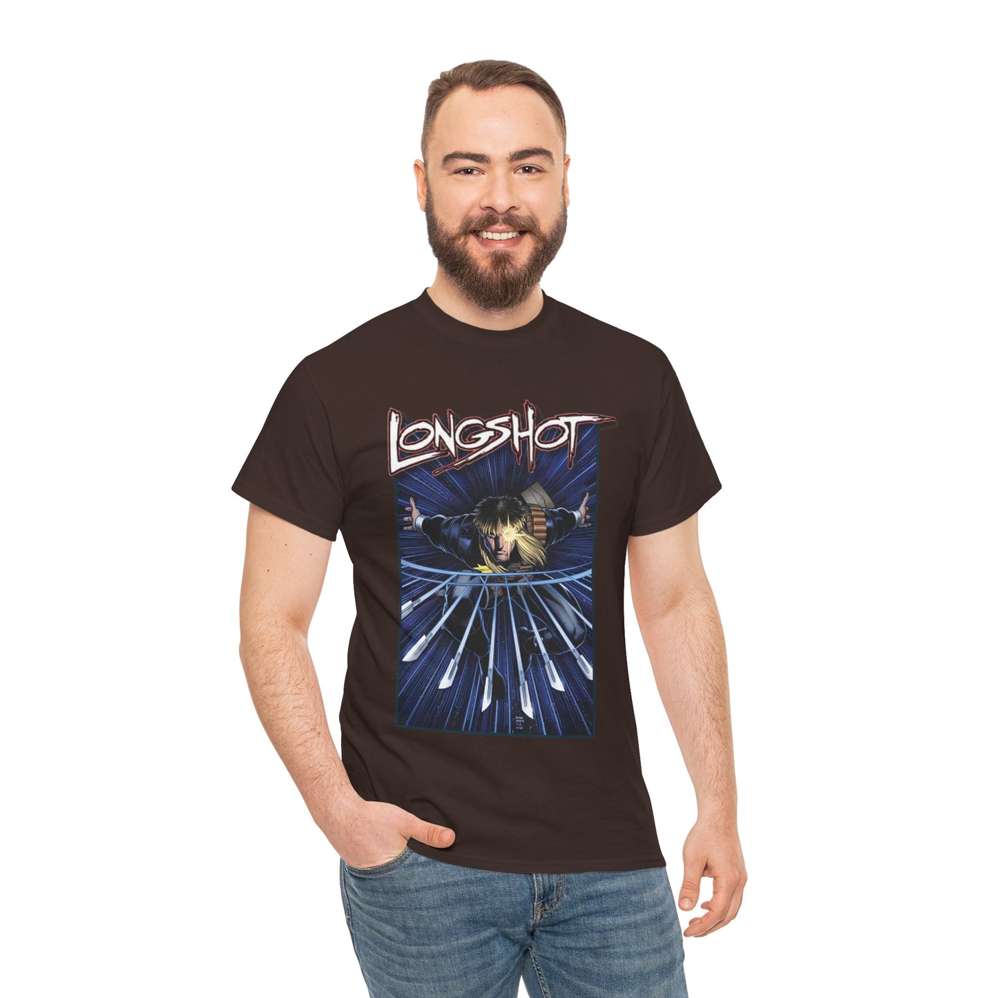 Longshot T-Shirt - Arthur Adams Art - Marvel Comics - Uncanny X-Men - Mojoverse Mutant - Popular 1980s Character