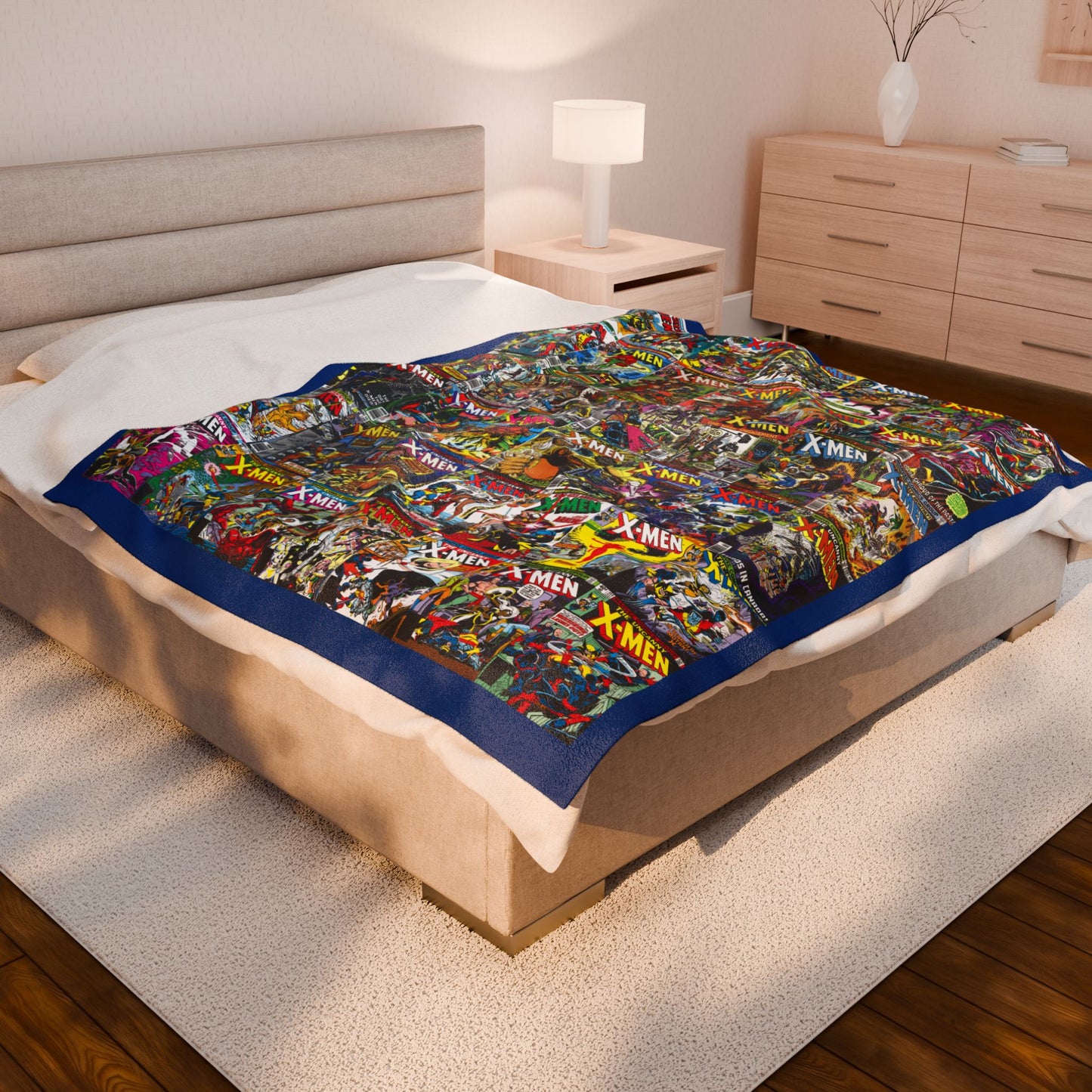 Uncanny X-Men Velveteen Plush Blanket 60x80" - John Byrne & Dave Cockrum Art - Wolverine, Storm, Colossus, Phoenix, Cyclops - Marvel Comics