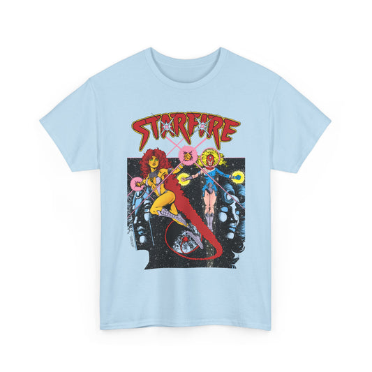 Starfire & Harbinger T-Shirt - George Perez Art - Teen Titans Spotlight #19 Cover - DC Comics
