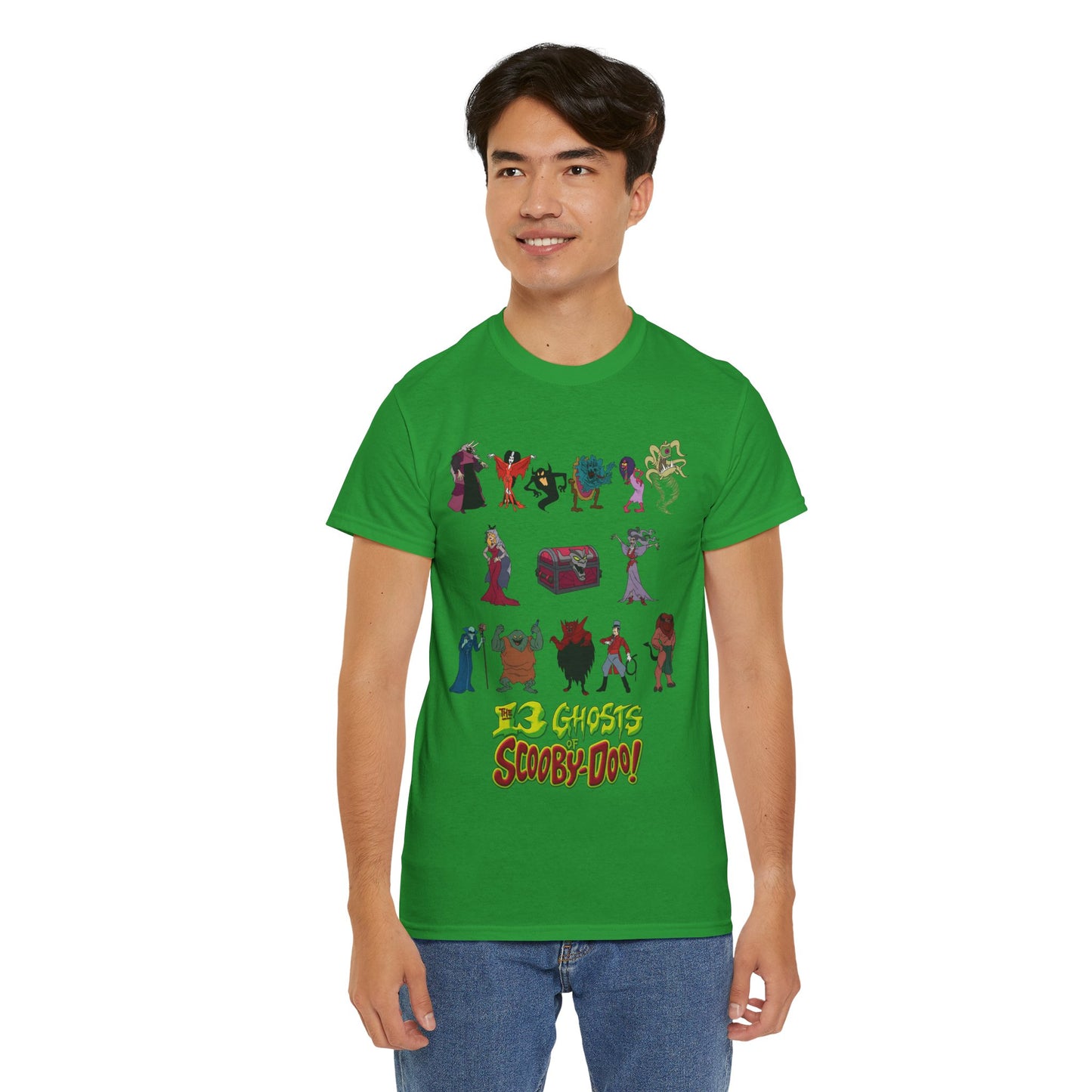 13 Ghosts of Scooby-Doo T-Shirt - Hanna-Barbera Saturday Morning Cartoon - Chest of Demons - Maldor, Queen Morbidia, Reflector Specter