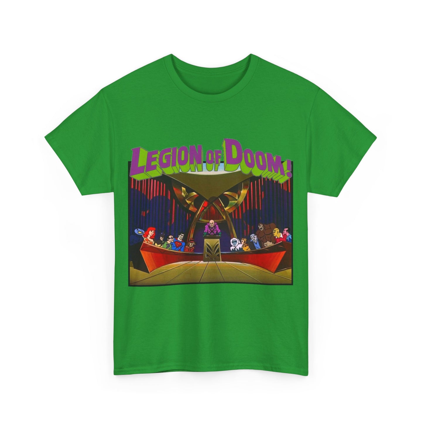 Legion of Doom T-Shirt - Super Friends Cartoon - Lex Luthor, Grodd, Brainiac, Giganta, Riddler, Bizarro, Scarecrow, Hanna-Barbera Animation