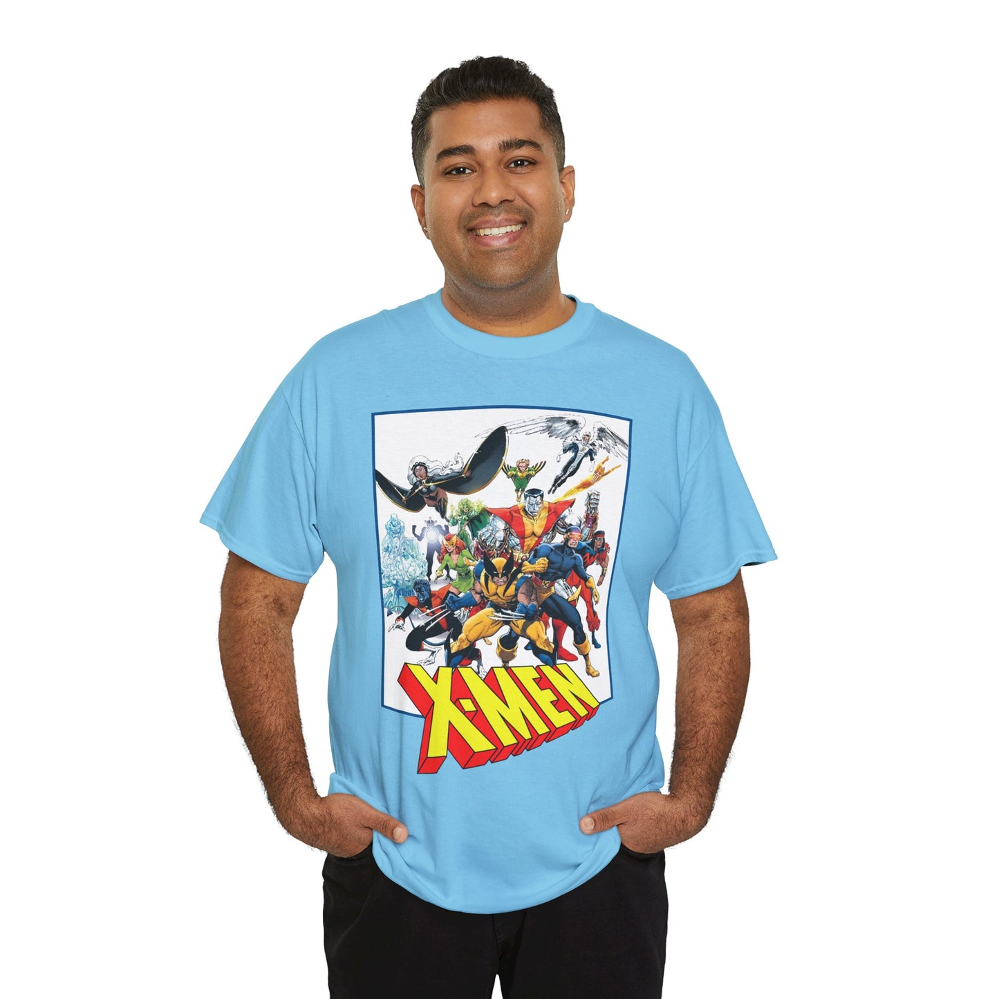 X-Men T-Shirt - Classic Arthur Adams Art - Marvel Comics - Wolverine, Colossus, Storm, Cyclops, Nightcrawler, Iceman