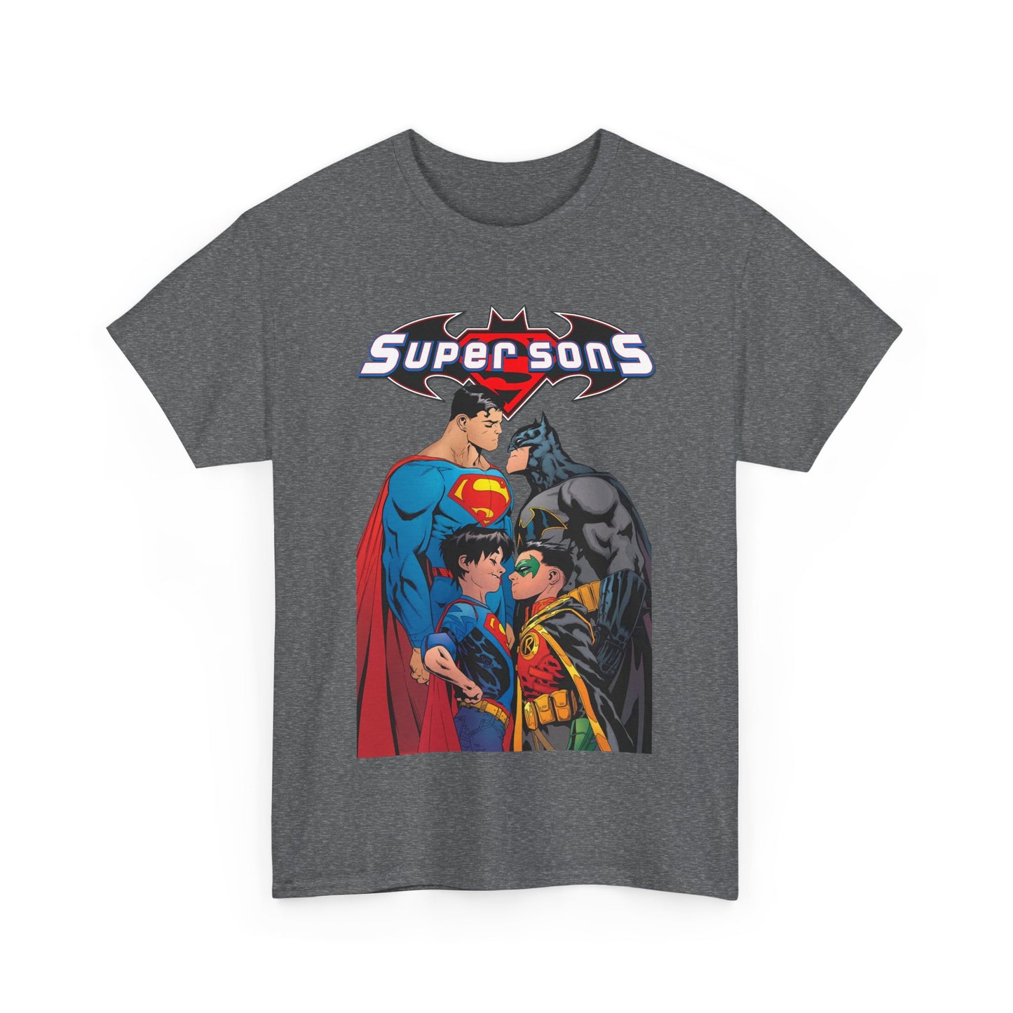 Super Sons T-Shirt - Jorge Jimenez Art - Superman, Batman, Jon Kent, Damian Wayne - DC Comics - Sons of Superman & Batman